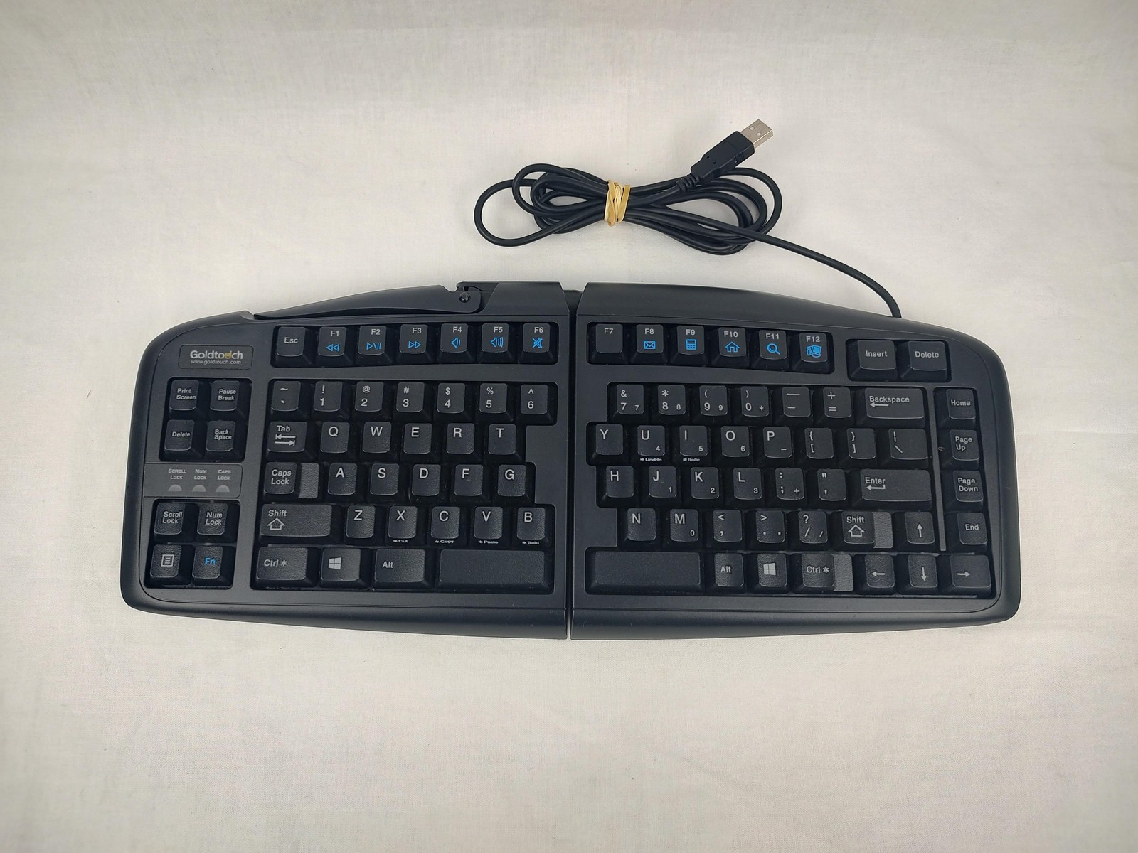 Goldtouch SK-2730 Ergonomic Split USB Wired Keyboard Black PC Computer Desktop