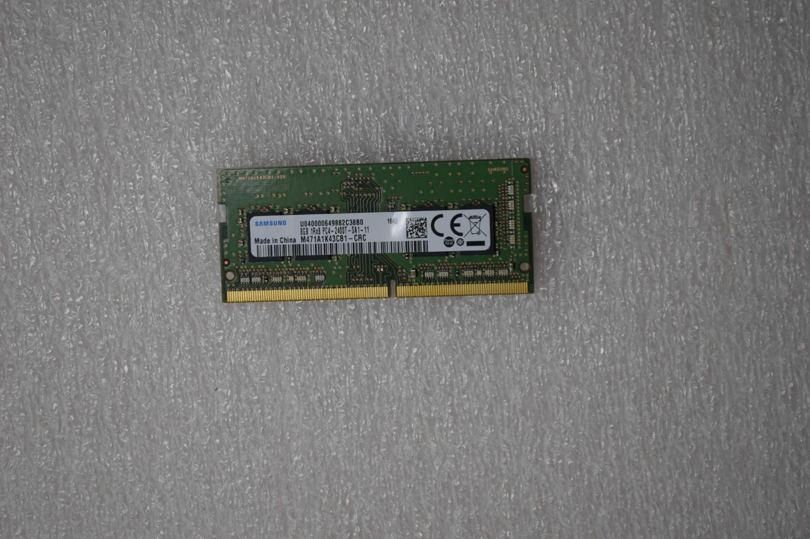 LENOVO MEMORY RAM 8GB DDR4 2400MHZ SODIMM LAPTOP USED 01FR301