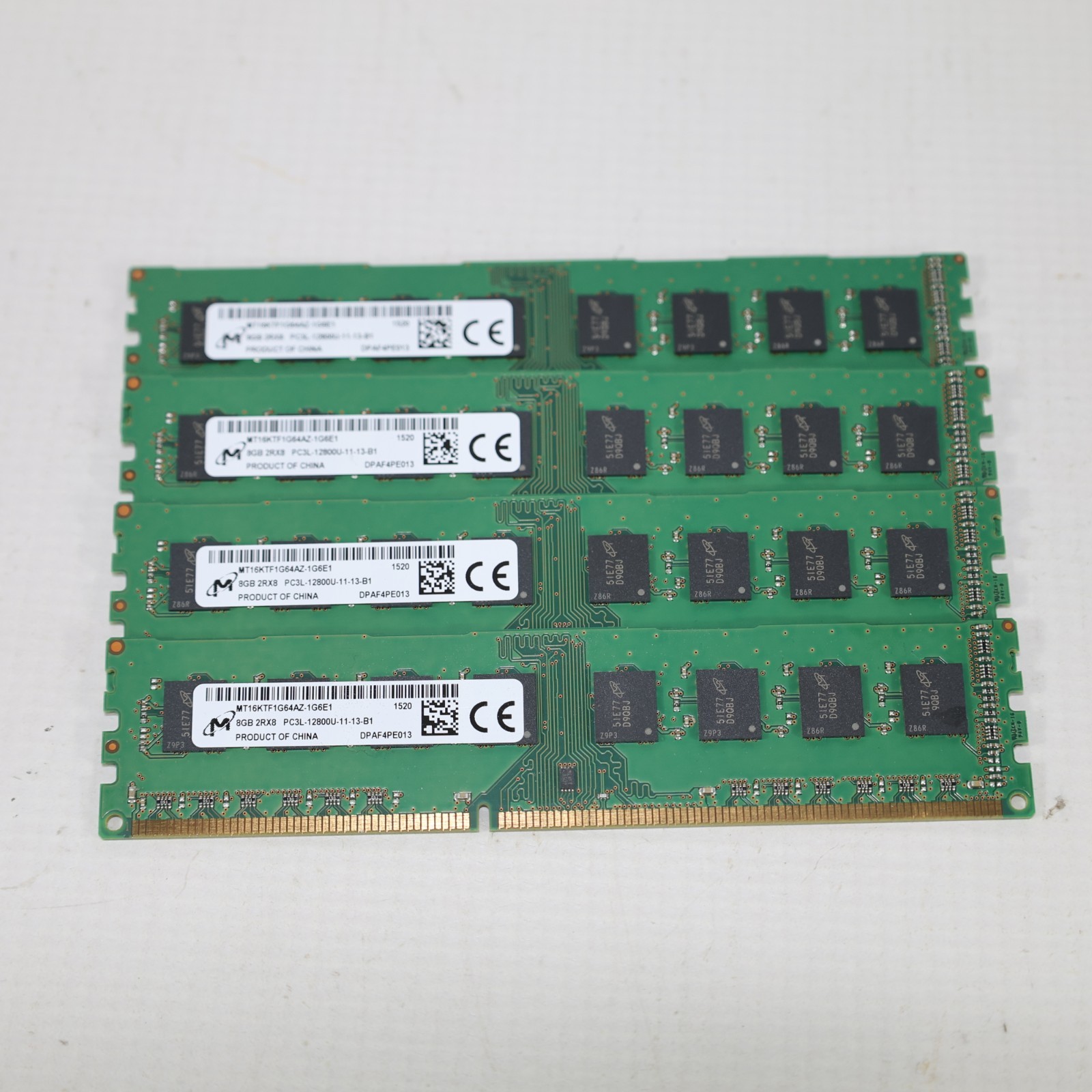 Micron MT16KTF1G64AZ-1G6E1 4x8GB 2Rx8 DDR3 Desktop Memory RAM (32gb Total)