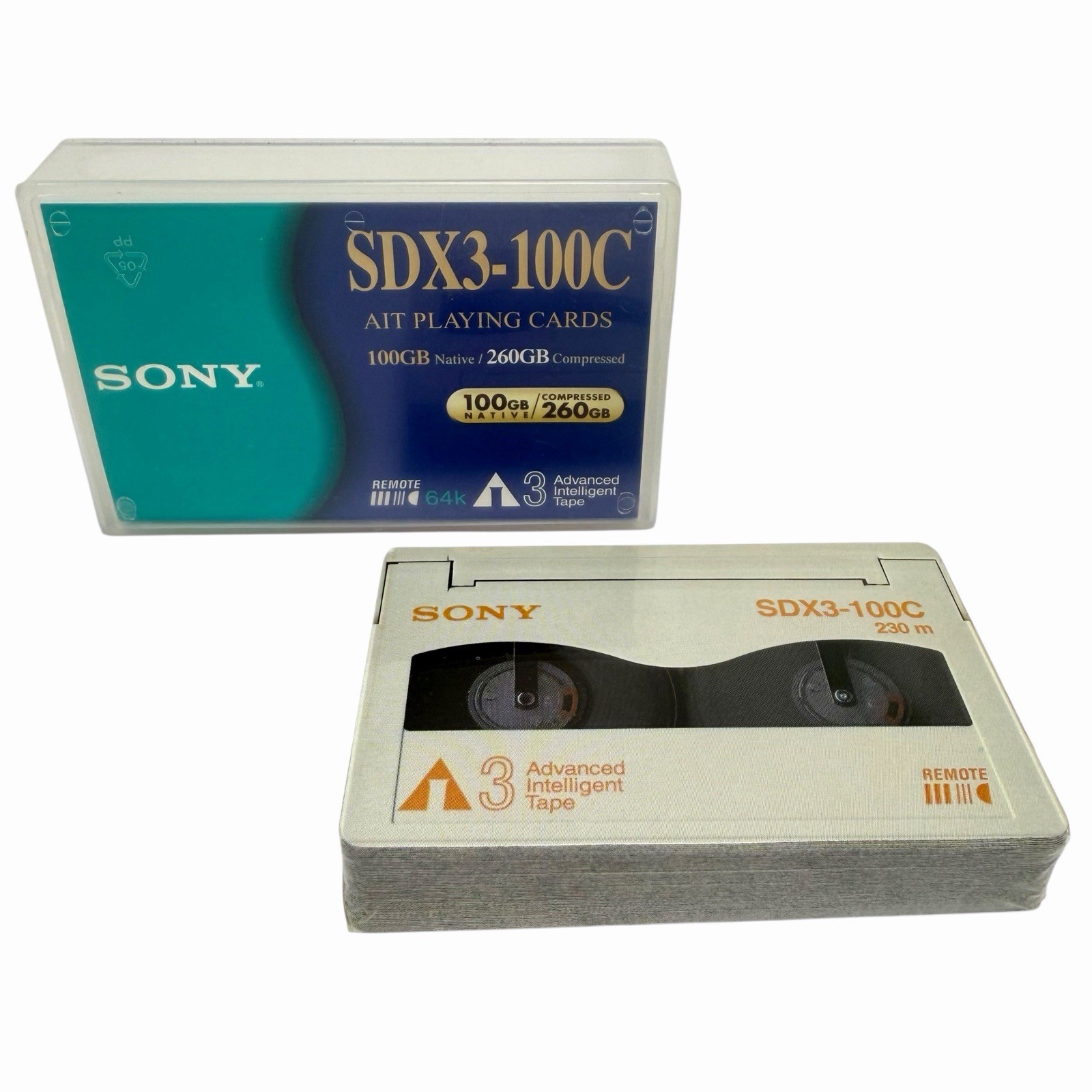 Sony SDX3–100C Promo Playing Cards in Data Cartridge Case CES 2002 Swag