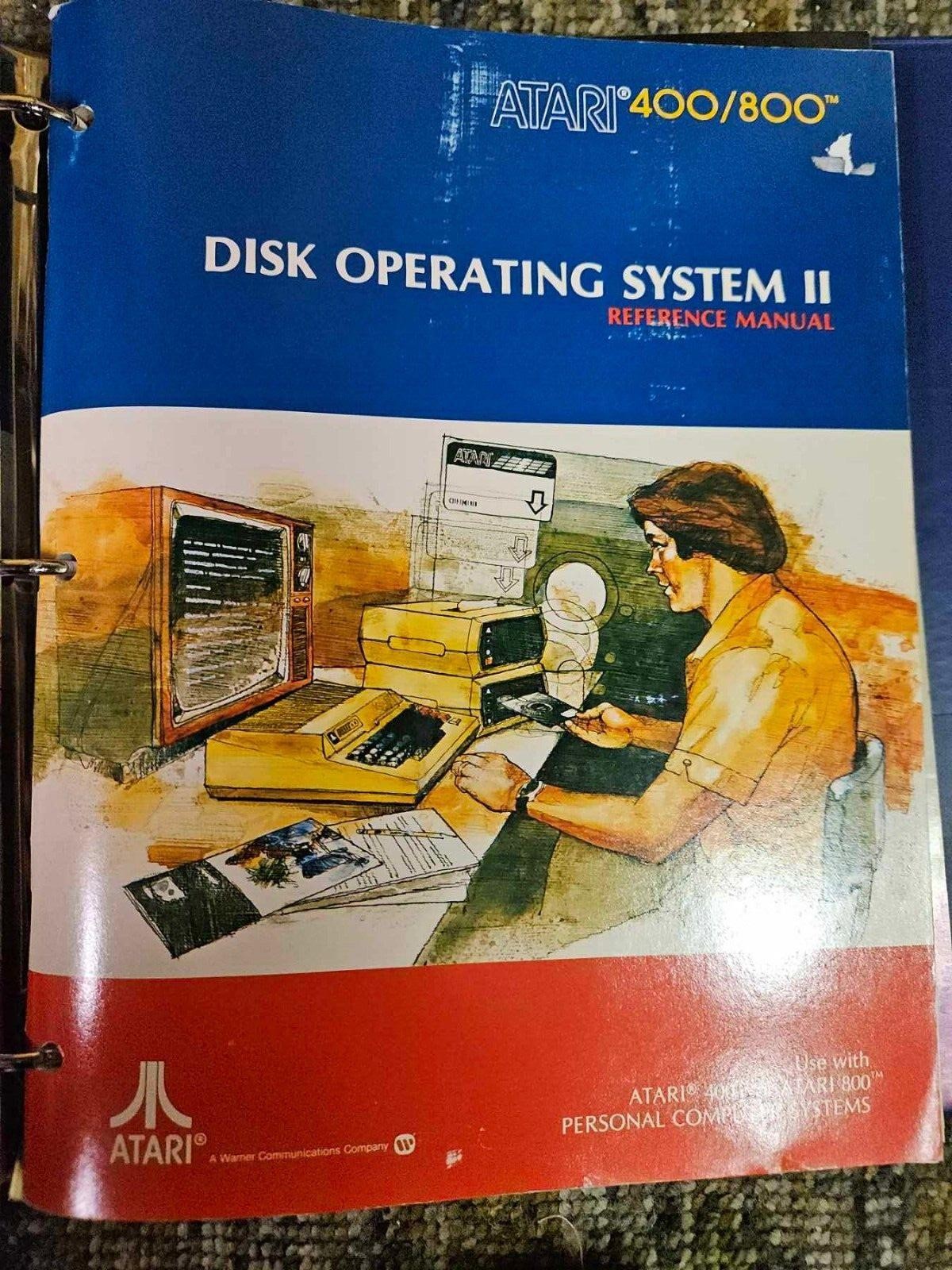 RARE - PRE & POST PRODUCTION Atari  DISK OPERATING SYSTEM II REFERENCE Manual