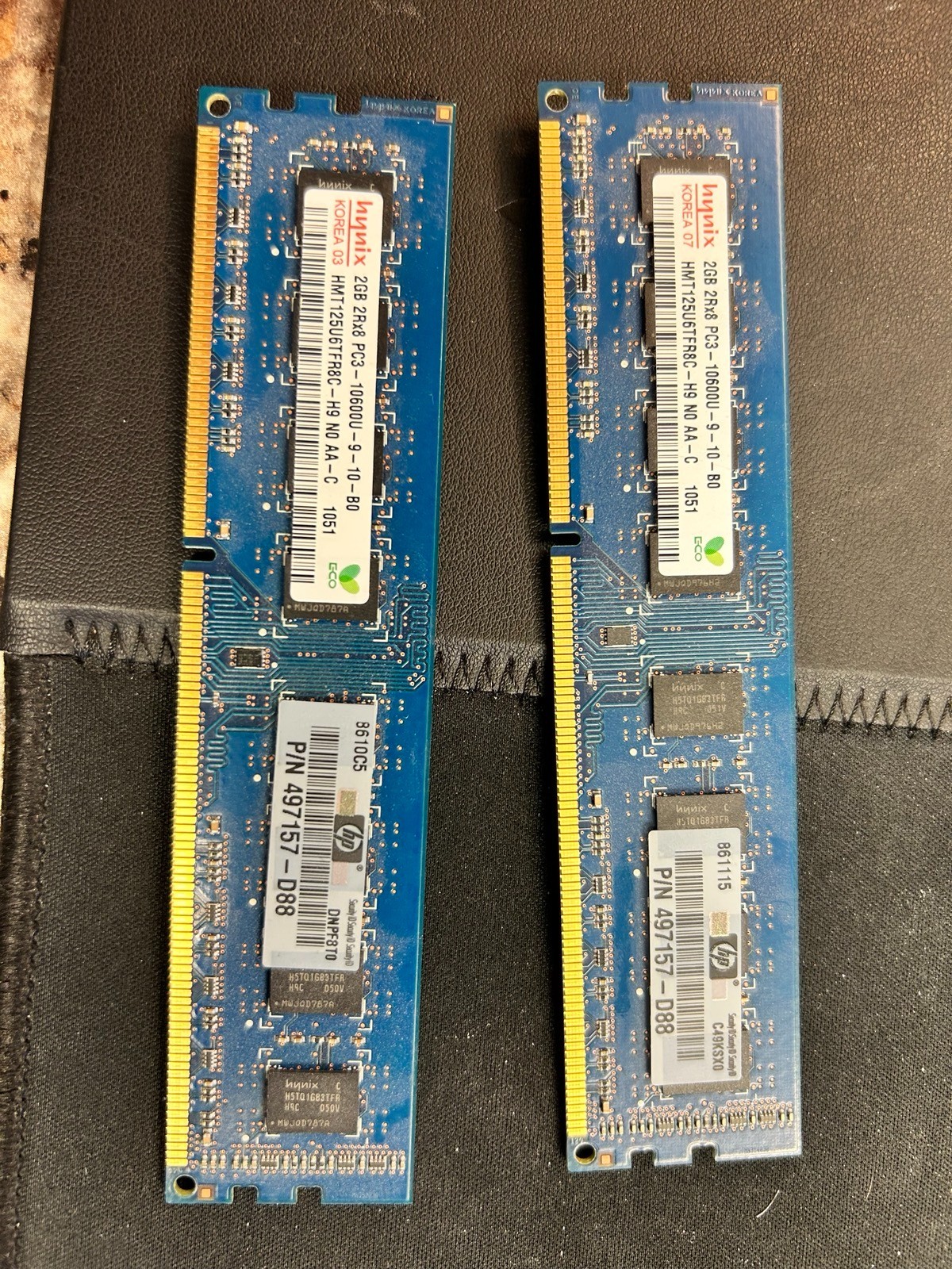 Hynix 4GB 2x2GB DDR3-1333 PC3-10600U Desktop RAM HMT125U6TFR8C-H9 HP