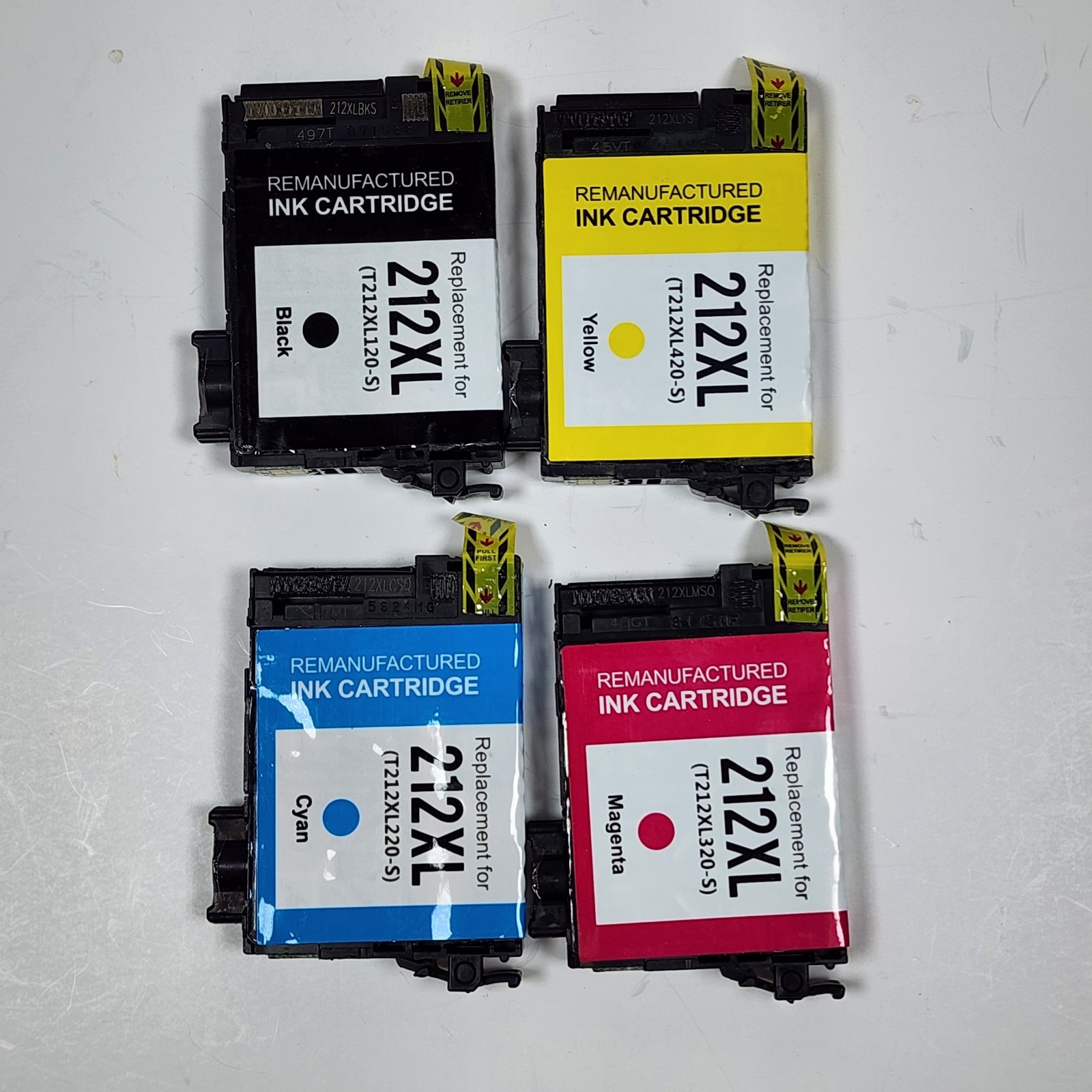 Lemero Ink Cartridge Replacement For 212XL 4pcs Unused