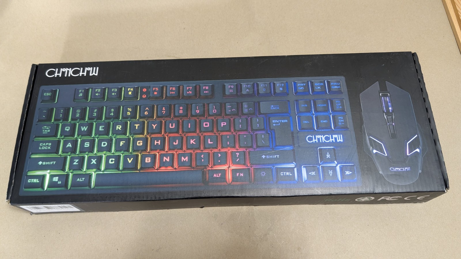 CHONCHOW USB Wireless Gaming Keyboard and Mouse Combo RGB Backlit G210