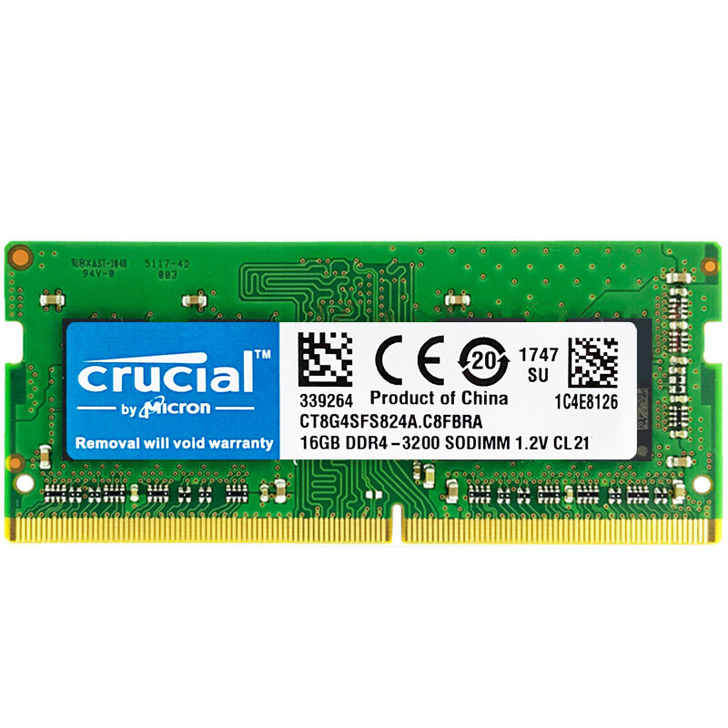 CRUCIAL DDR4 2X16GB  3200 PC4-25600 Laptop SODIMM Non-ECC 260-Pin Memory RAM