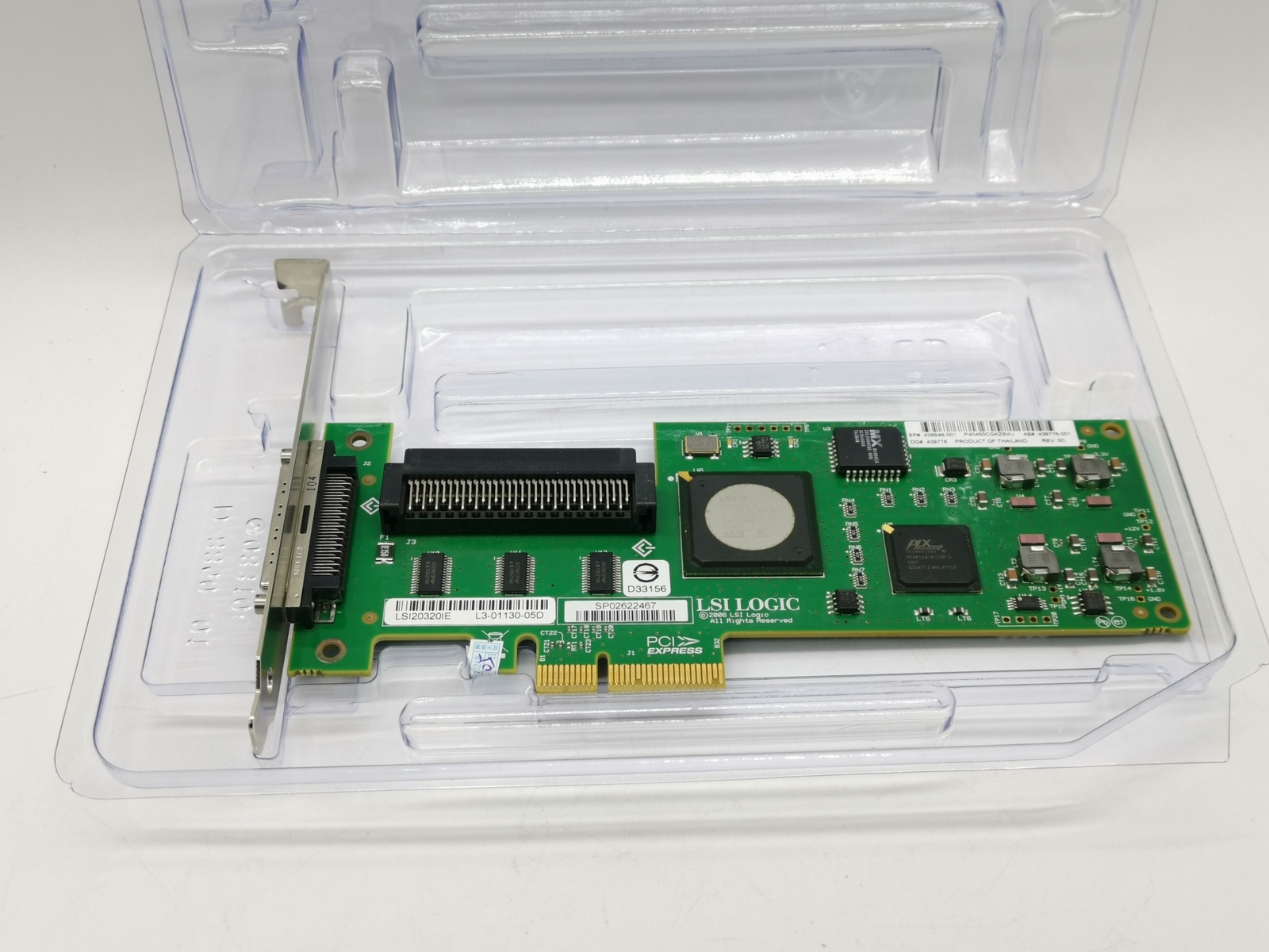 LSI Logic SCSI LVD/SE Controller PCI Express x4 LSI20320IE 439946-001 Tested