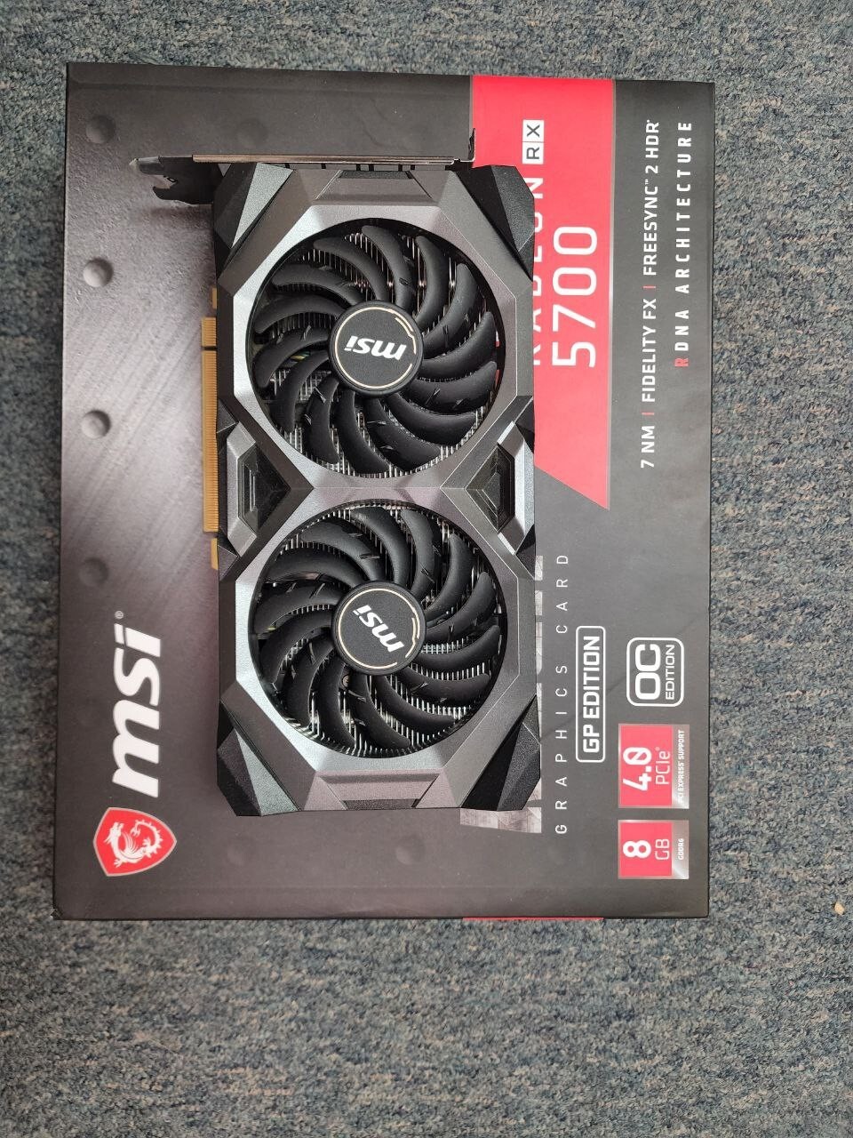 MSI Radeon RX5700 MECH OC 8GB GDDR6 Graphics Card
