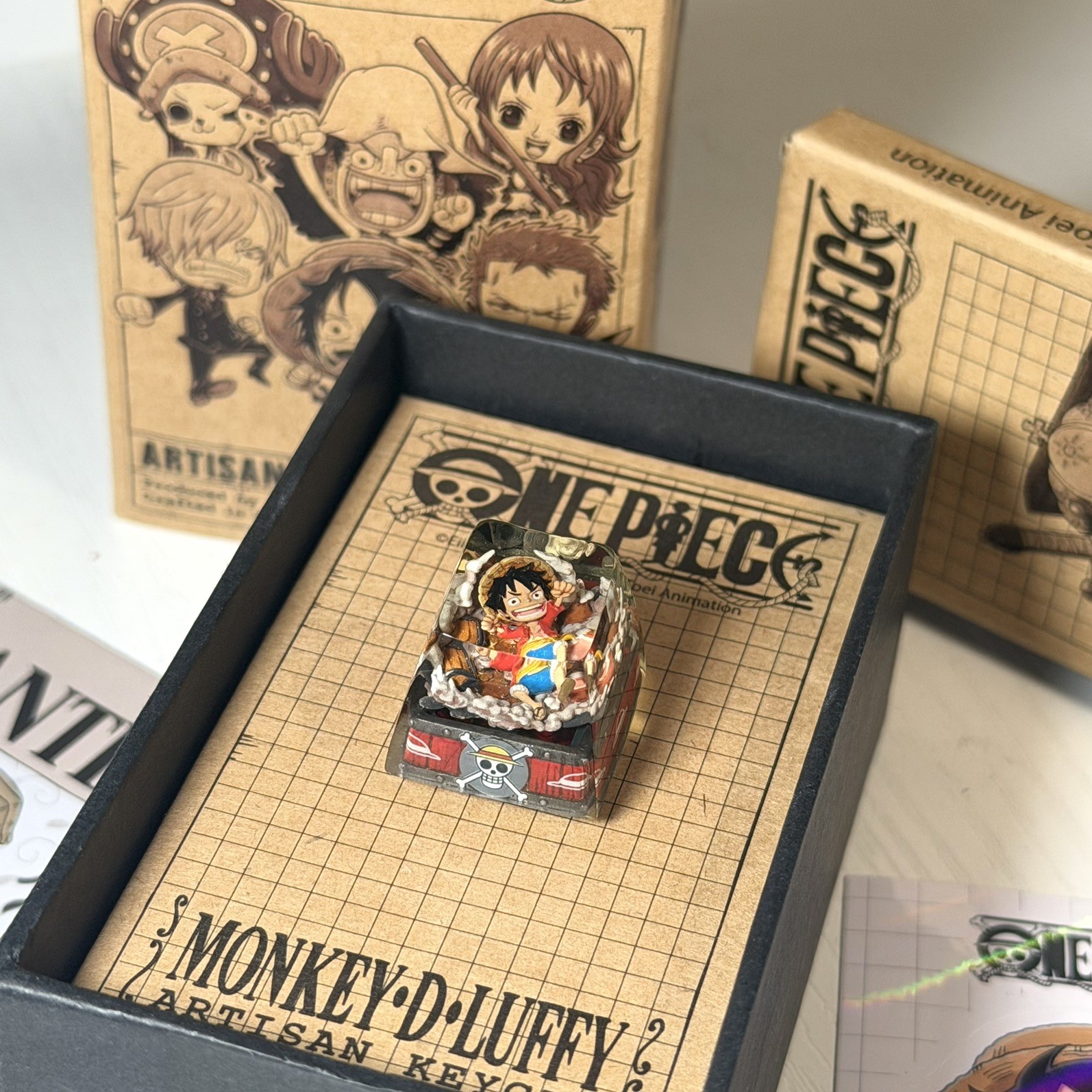 ONE PIECE MONKEY D LUFFY Artisan Keycap Official Licensed Handmade