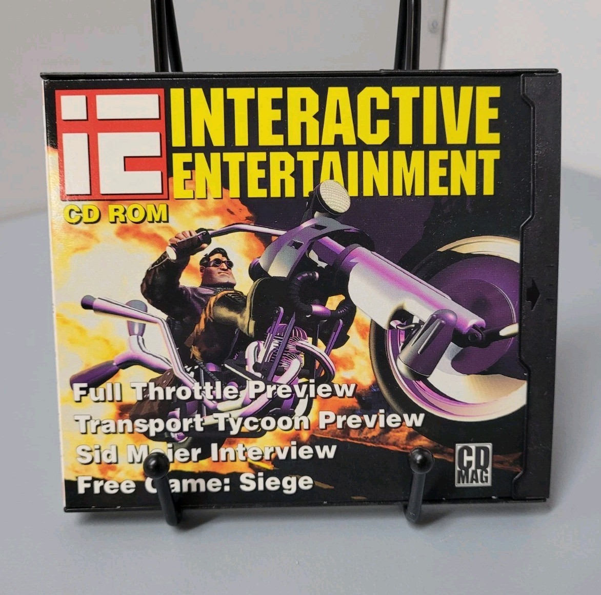 IE INTERACTIVE ENTERTAINMENT 1994 CD ROM FULL THROTTLE PREVIEW 1830 DAWN PATROL 