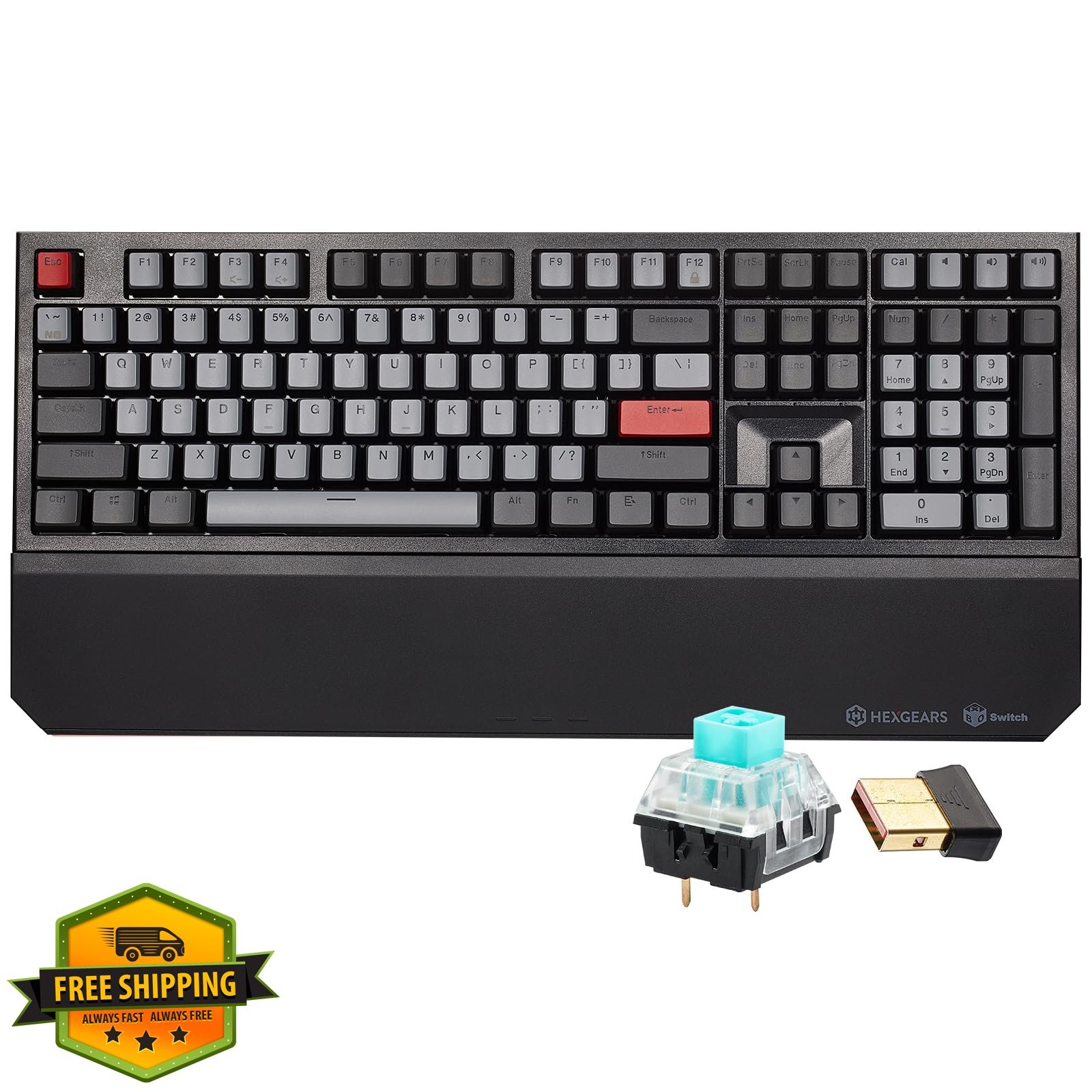 Hexgears X5 Wireless Keyboard Dark Clicky