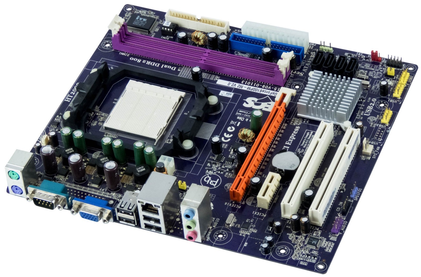 Mainboard ECS GeForce6100PM-M2 V2.0 NVIDIA GeForce 6100 Sam2 DDR2