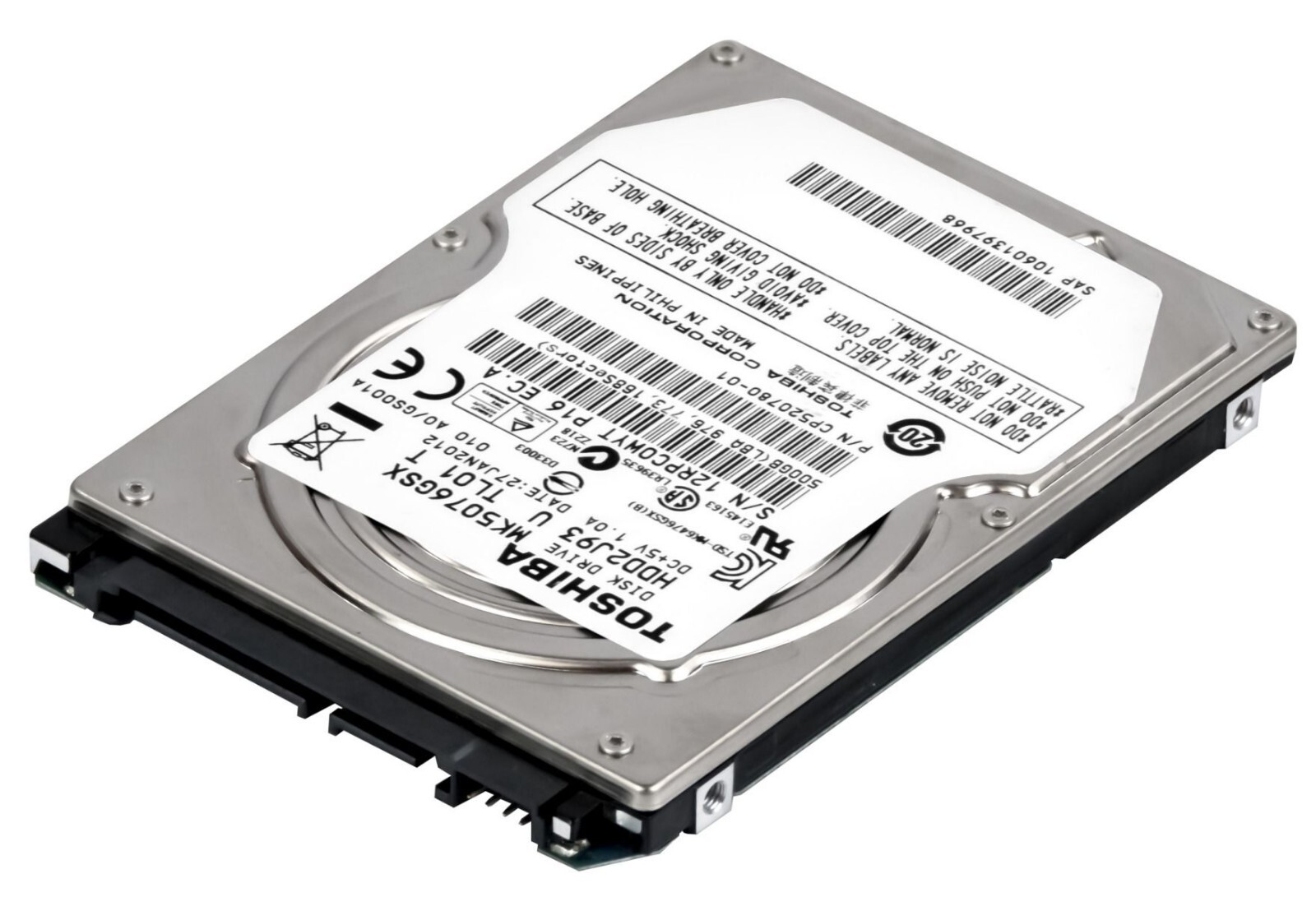 HARD DRIVE TOSHIBA MK5076GSX 500GB SATA II 5400RPM 8MB CACHE 3Gbps 2.5'' inch