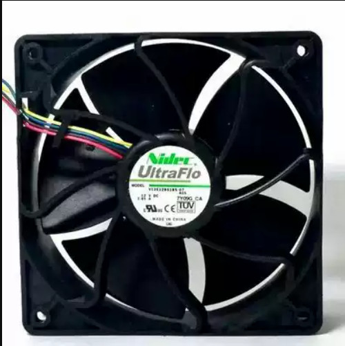 1PCS  NIDEC W12E12BS11B5-07 12 VDC 1.65 A 4-wire Cooling Fan