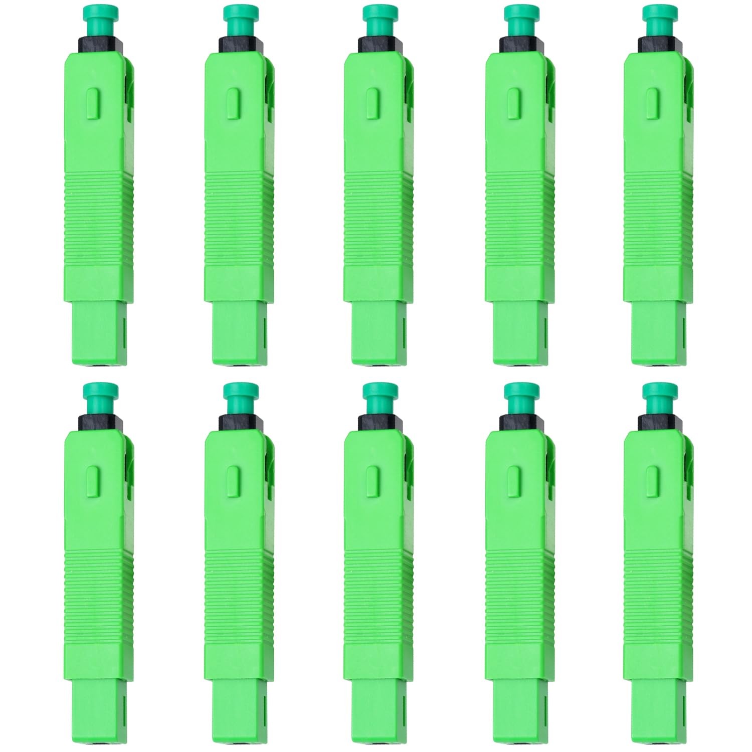 SCAPC Singlemode Fiber Optic Quick Mechanical Connector Adapter FTTH 10 PCS