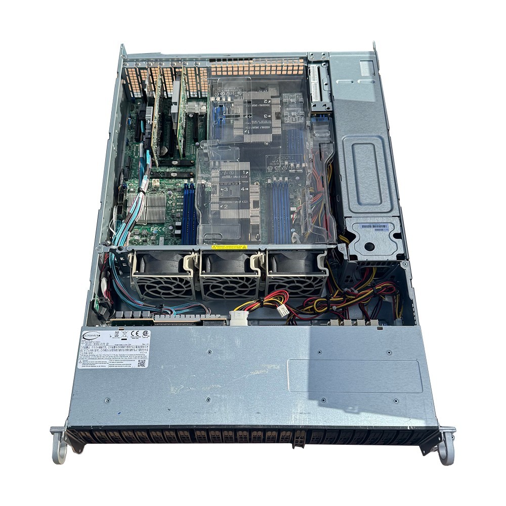 Supermicro 2U 12 Bay LFF X11DPH-T 2x Xeon 8160 24C 128GB DDR4 IT 2x Rear 2.5 Bay
