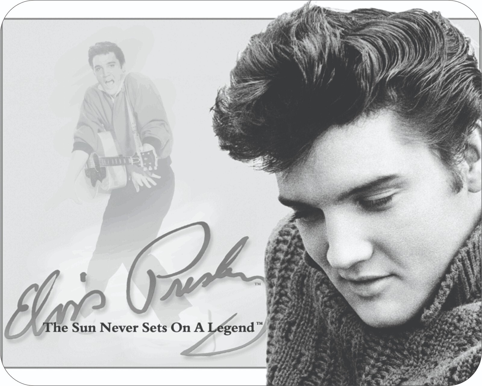 Elvis Presley 7 3/4  x 9" Mouse Pad Vintage Photo Art