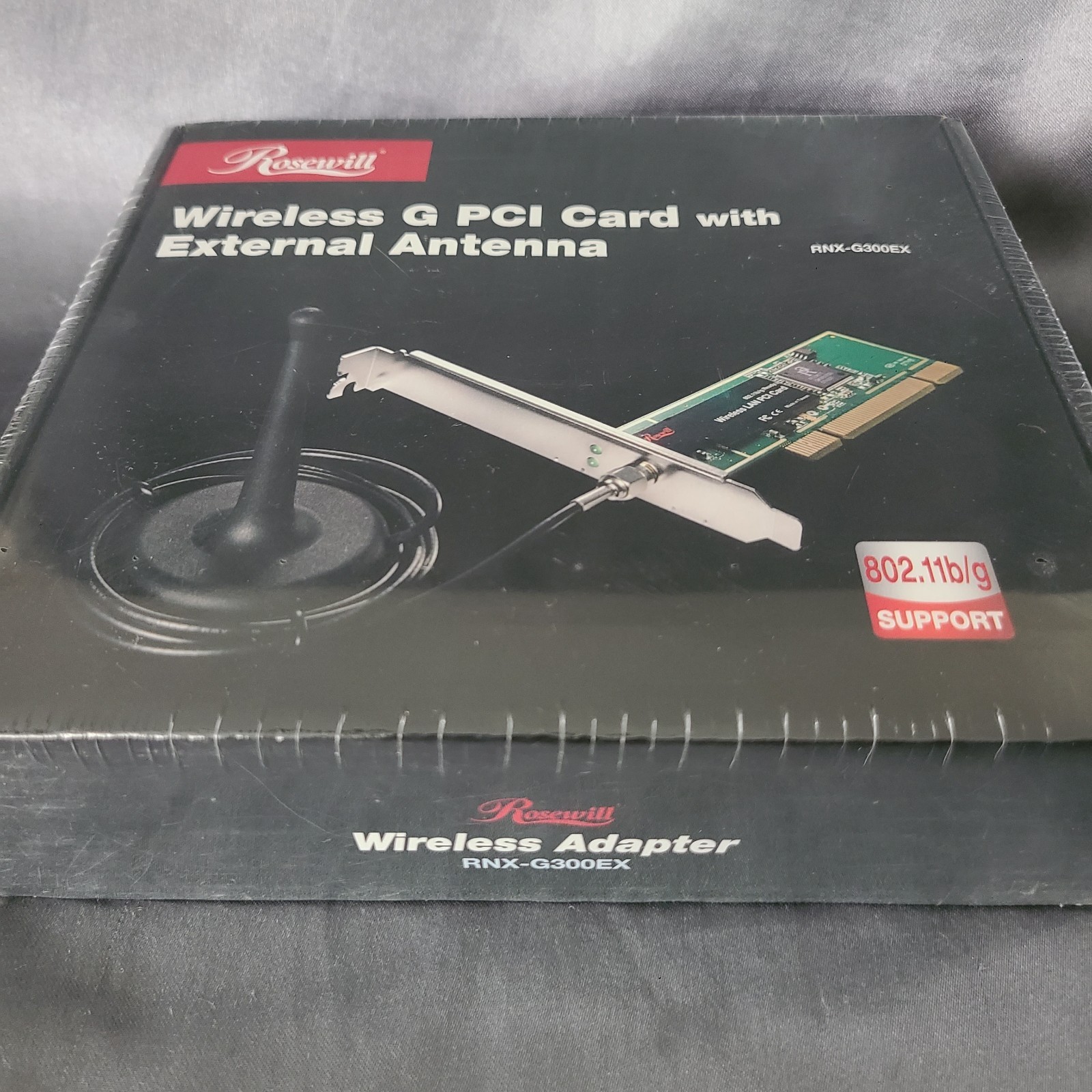 Rosewill Wireless G IEEE 802.11b/g PCI Card RNX-G300EX Adapter External Antenna