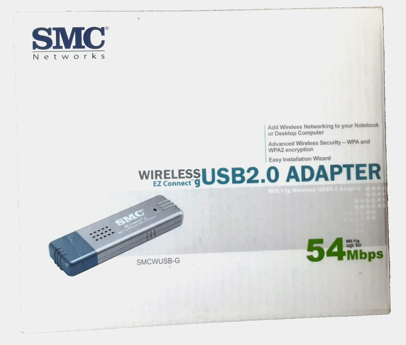 Lot Of 10 SMC Network EZ Connect SMCWUSB-G USB Wireless Adapter 2.4GHZ 54MBPS