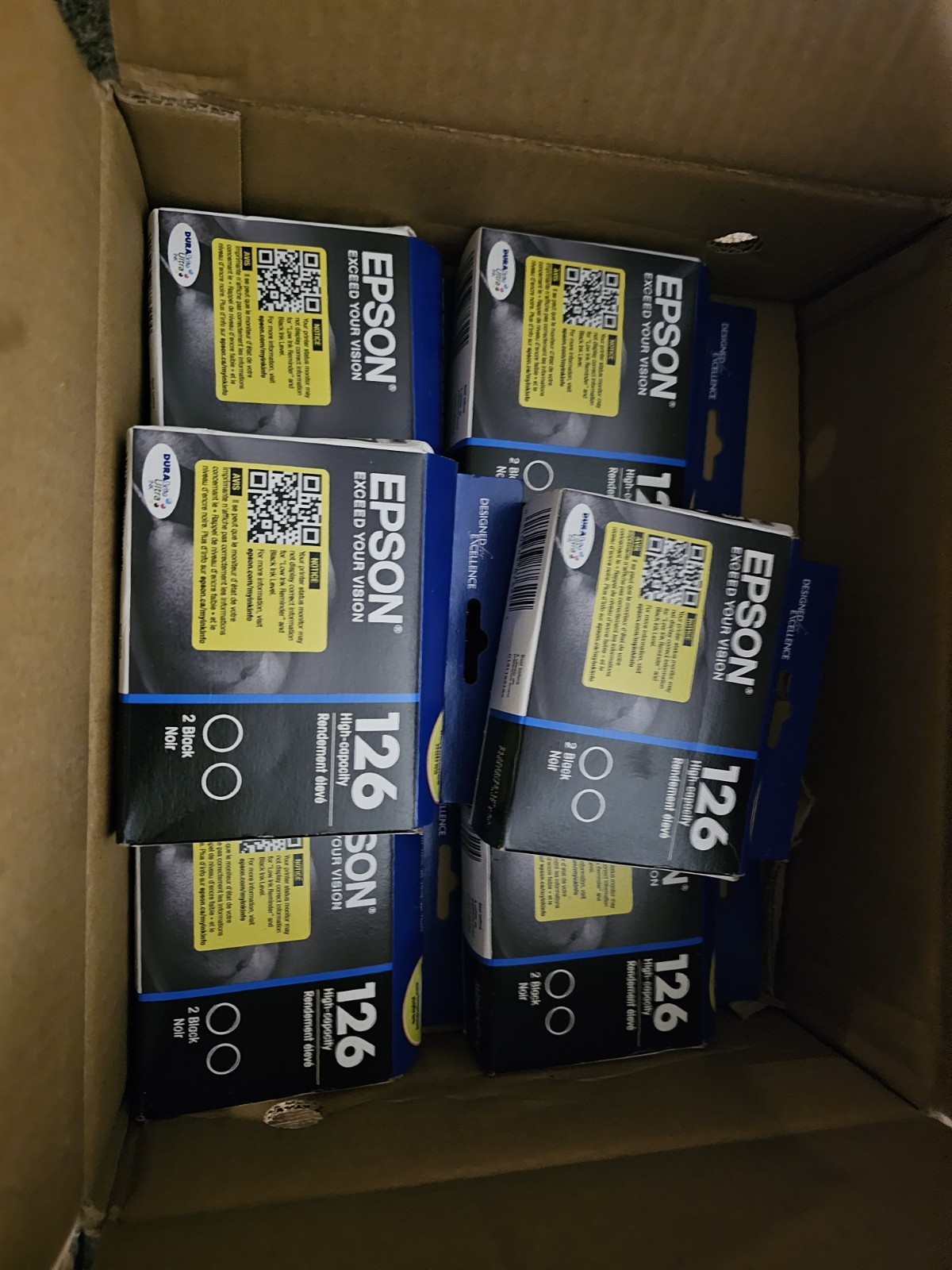 Epson T126120-D2 Black Printer Ink Cartridge - 2 Pieces