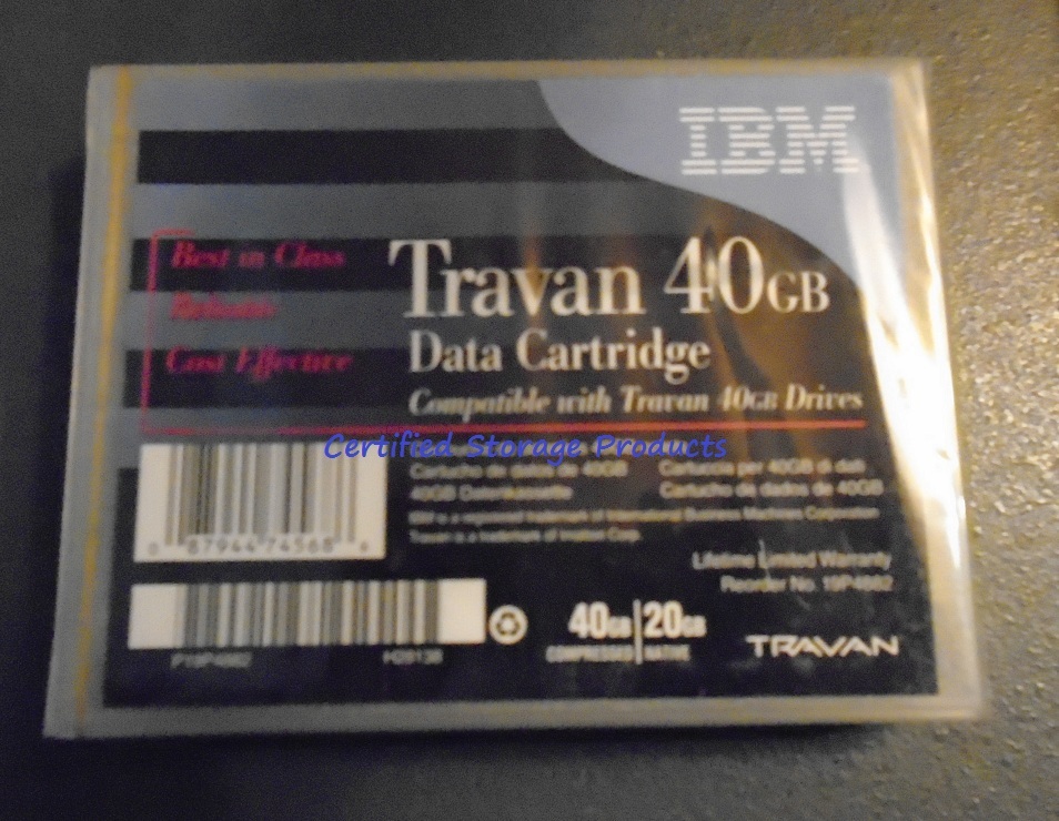 NEW IBM 40GB TR7 Travan Data Tape Cartridge TR-7 42467 19P4882 Factory Sealed 