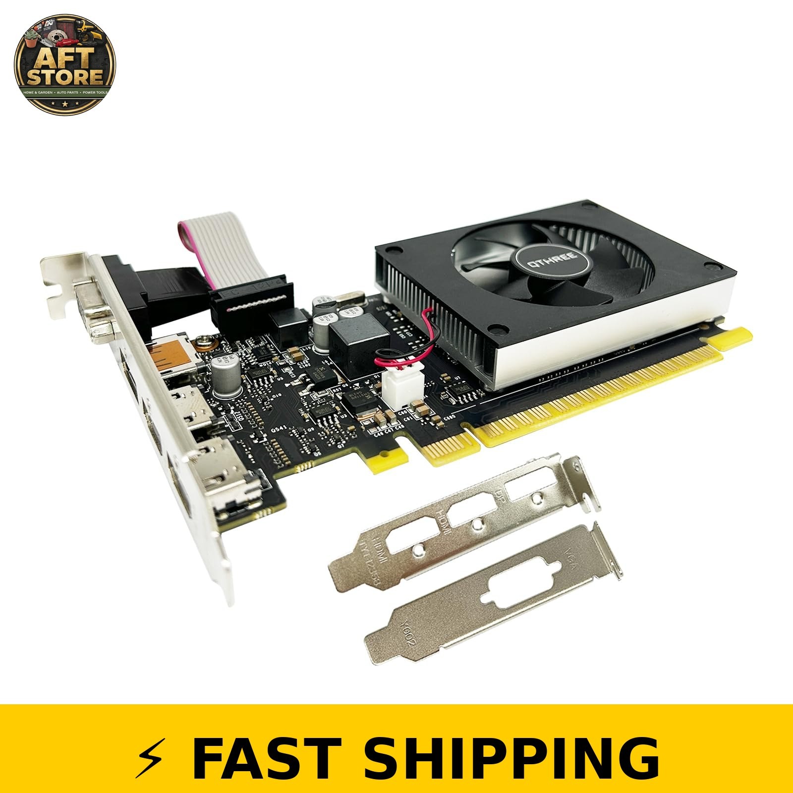 QTHREE GeForce GT 730 4GB Low Profile Graphics Card