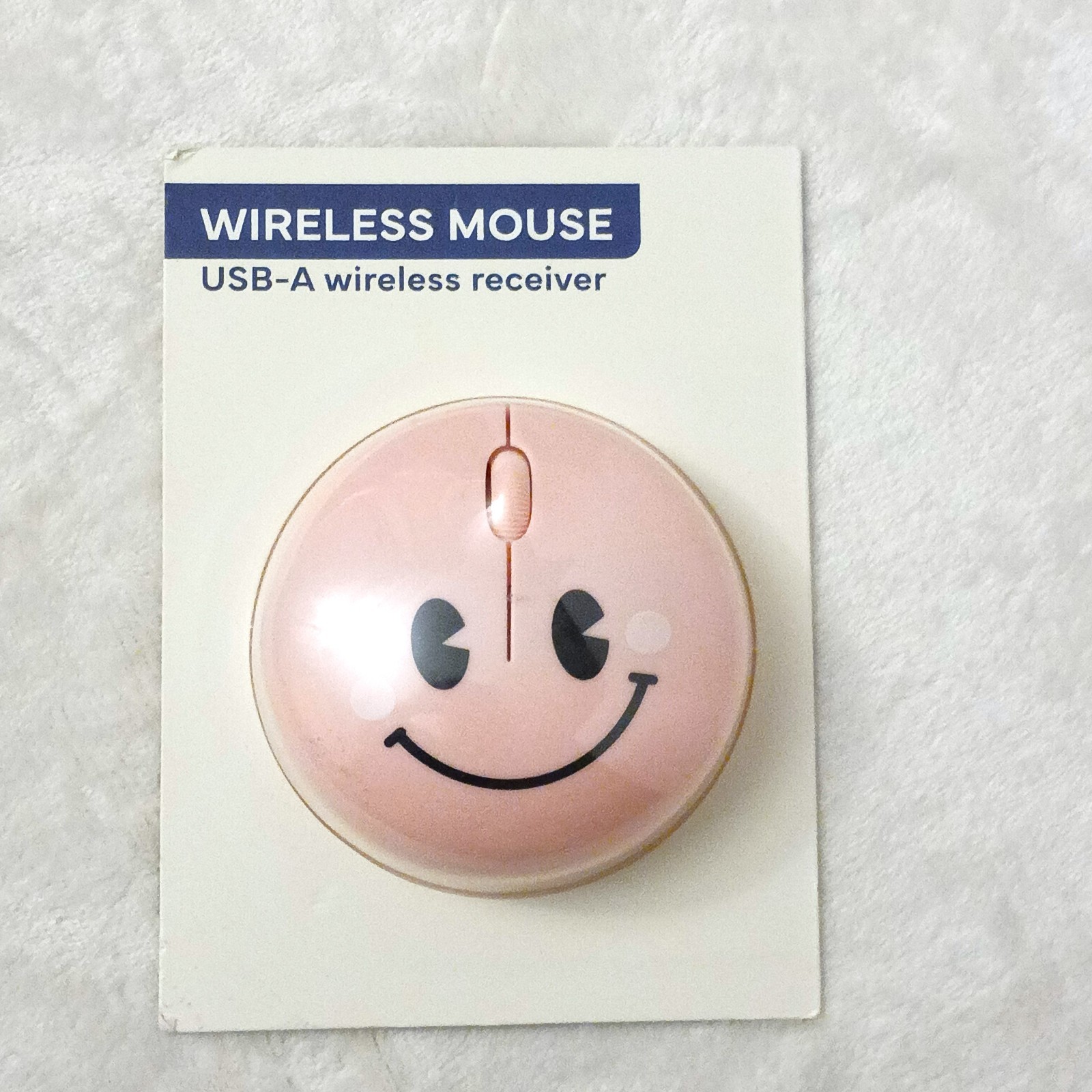 Wireless Mouse Computer USB-A Bullseye's Vivitar Smiley Face