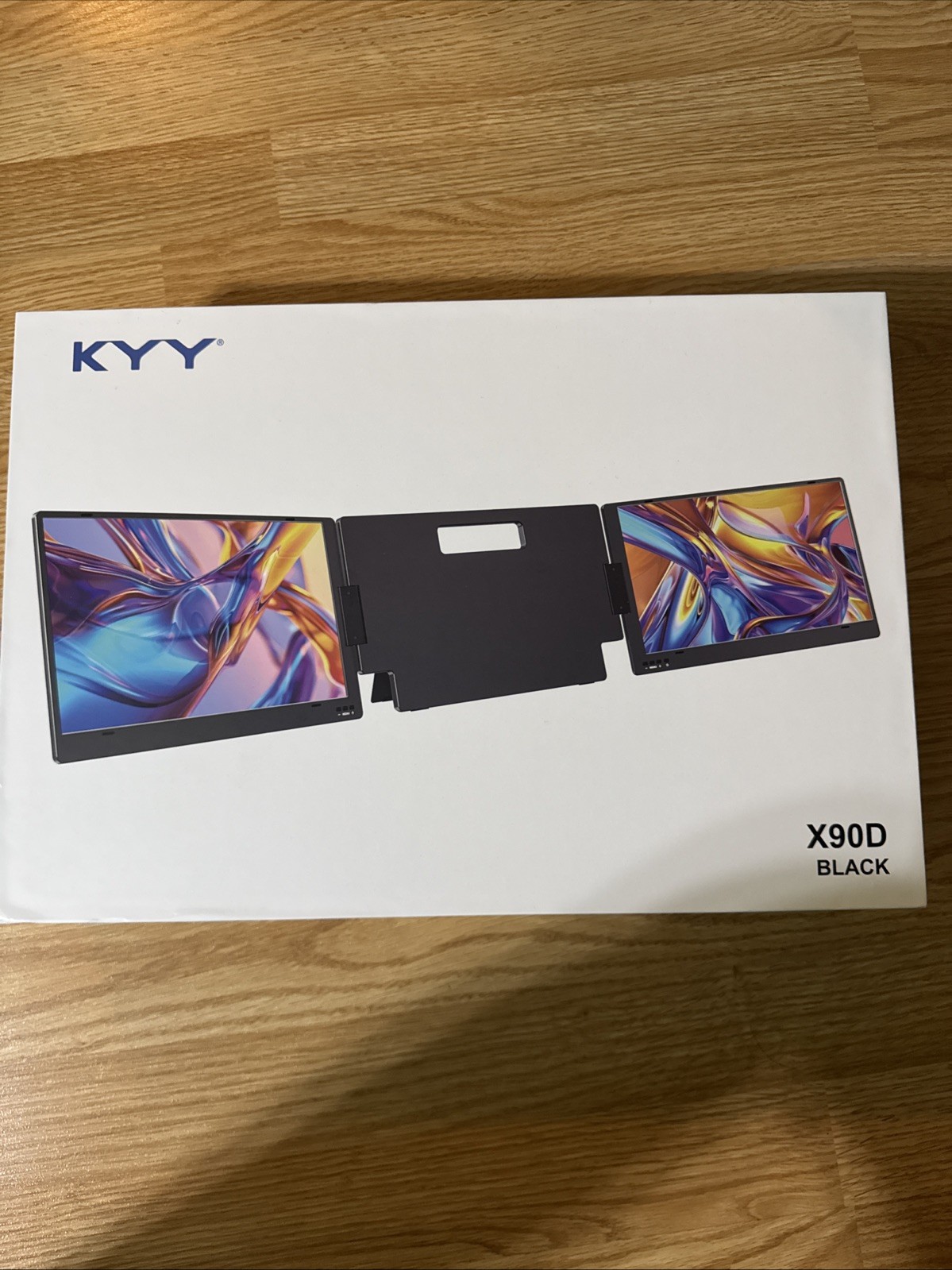 KYY 15.6" Laptop Monitor Extender Portable Triple Monitor 1080P FHD IPS X90D