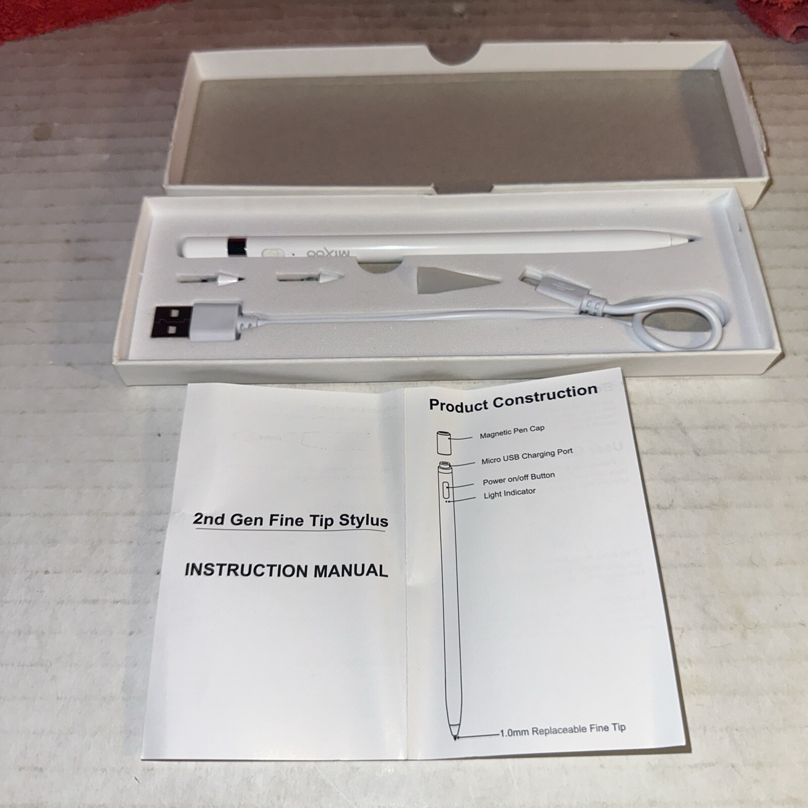 Mizo White Upgraded Stylus Pen   DWK