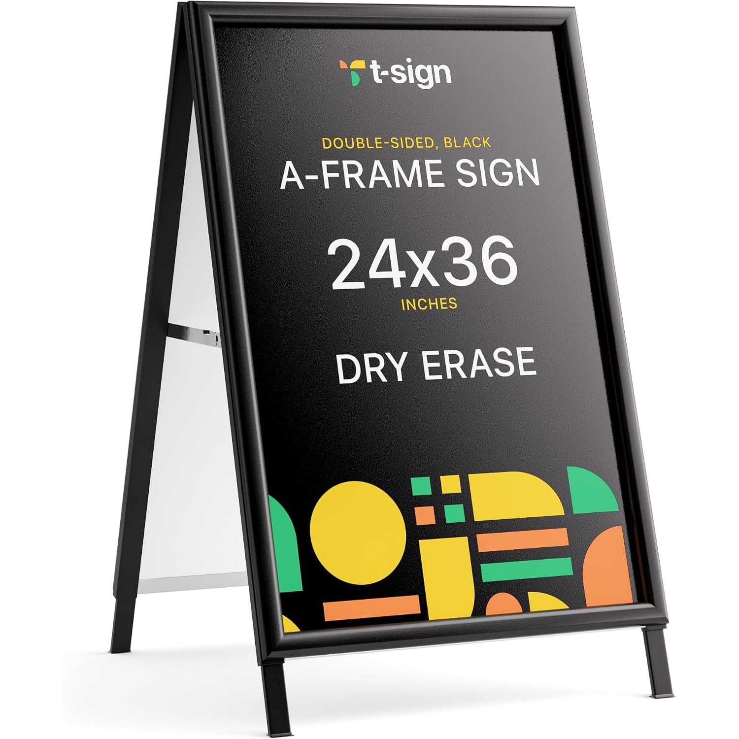 A Frame Sidewalk Sign 24x36 Inches Double Sided Heavy Duty T Open