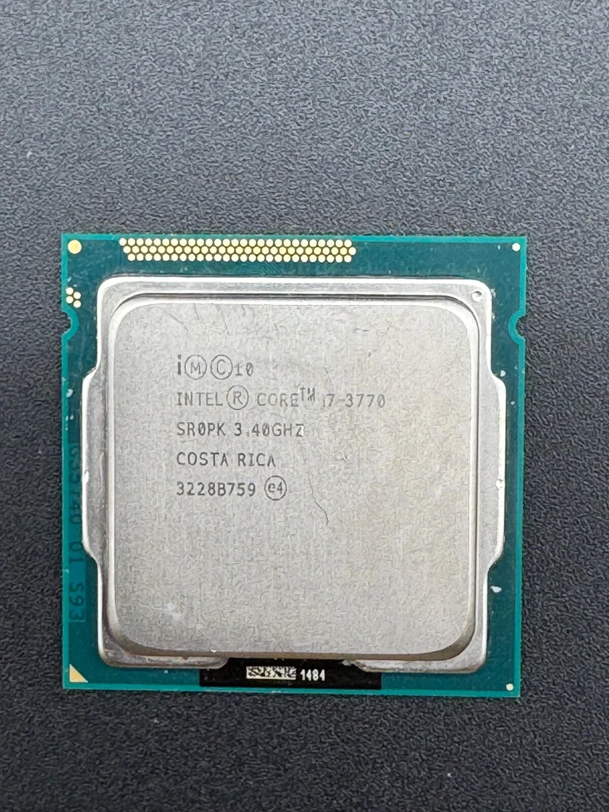 Intel Core I7-3770 Processor (3.40GHz, 4 Cores, Socket H2 LGA-1155) - SR0PK