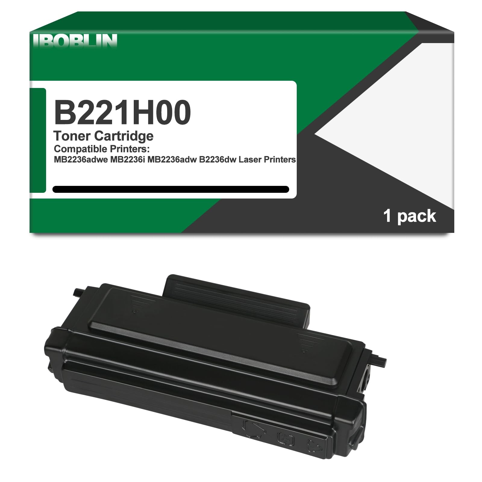 IBOBLIN B221H00 Black High Yield Toner Cartridge with Chip
