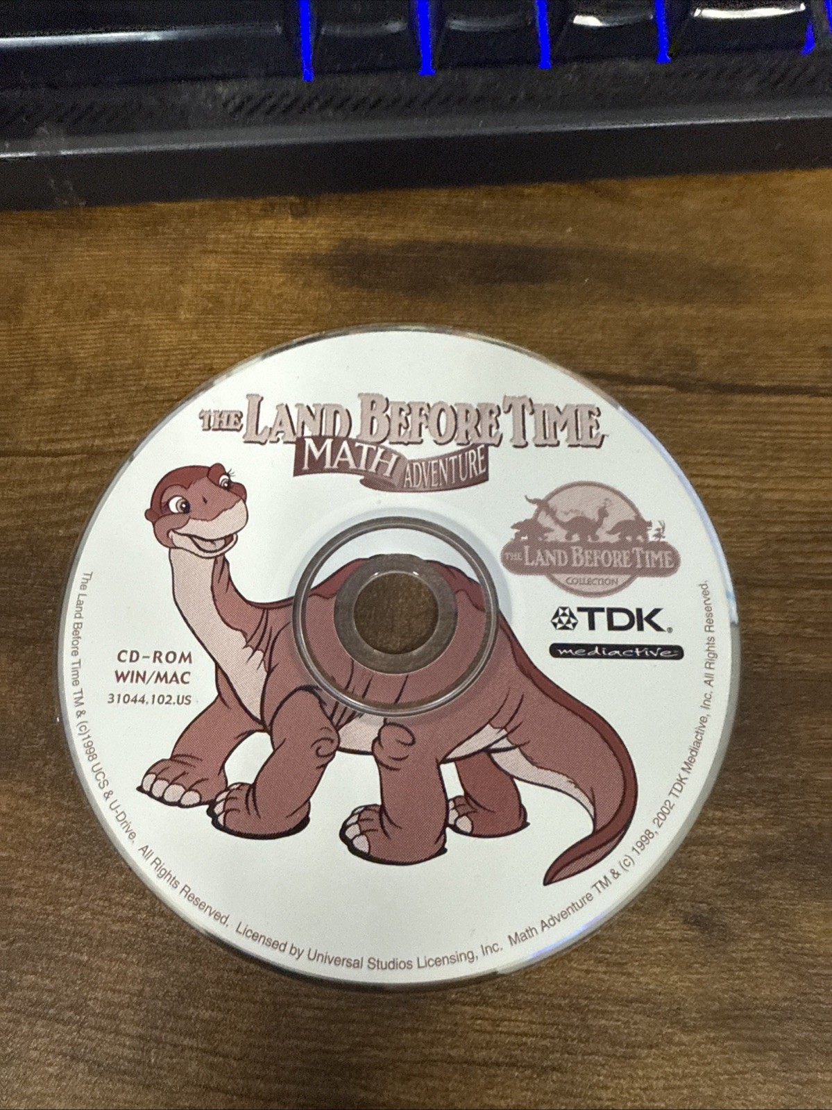 The Land Before Time Math Adventure (PC Windows/Mac 1998) DISC ONLY, NO TRACKING