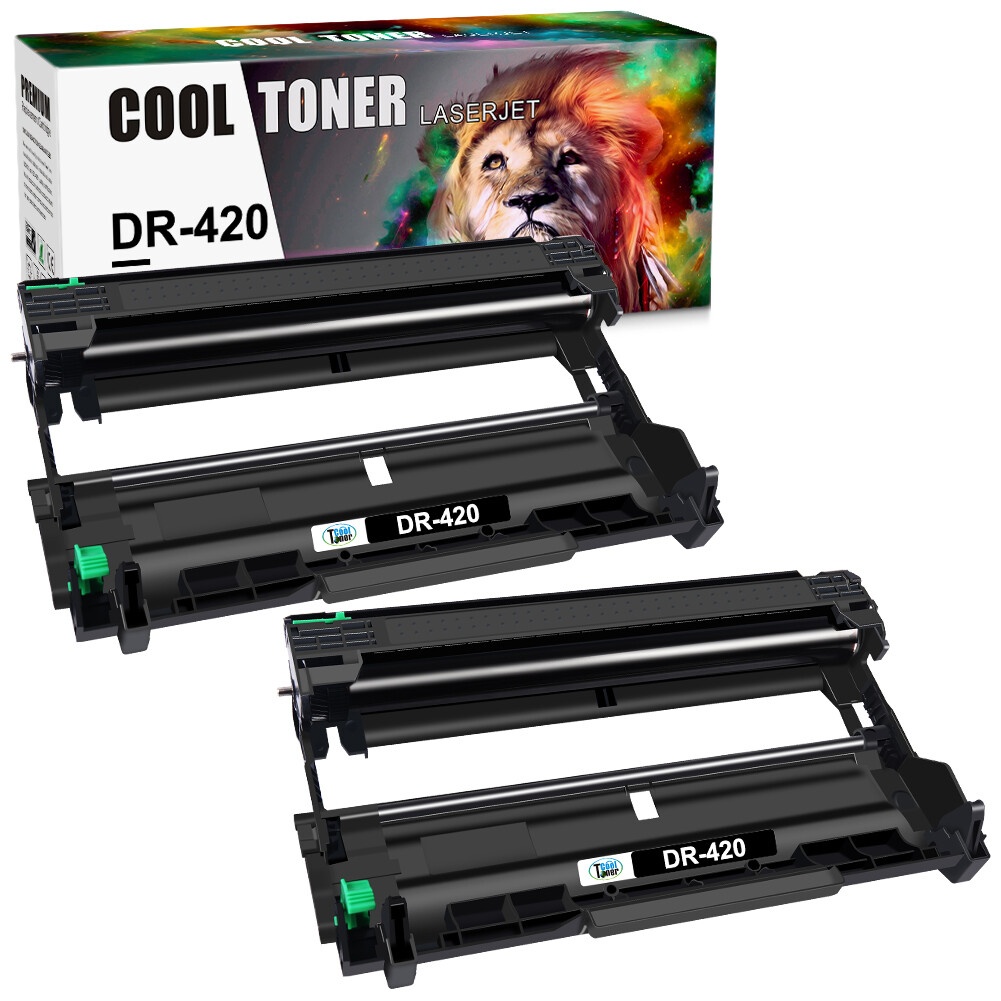 2 Black DR420 Drum Unit Compatible With Brother DR-420 TN450 HL-2270DW HL-2240