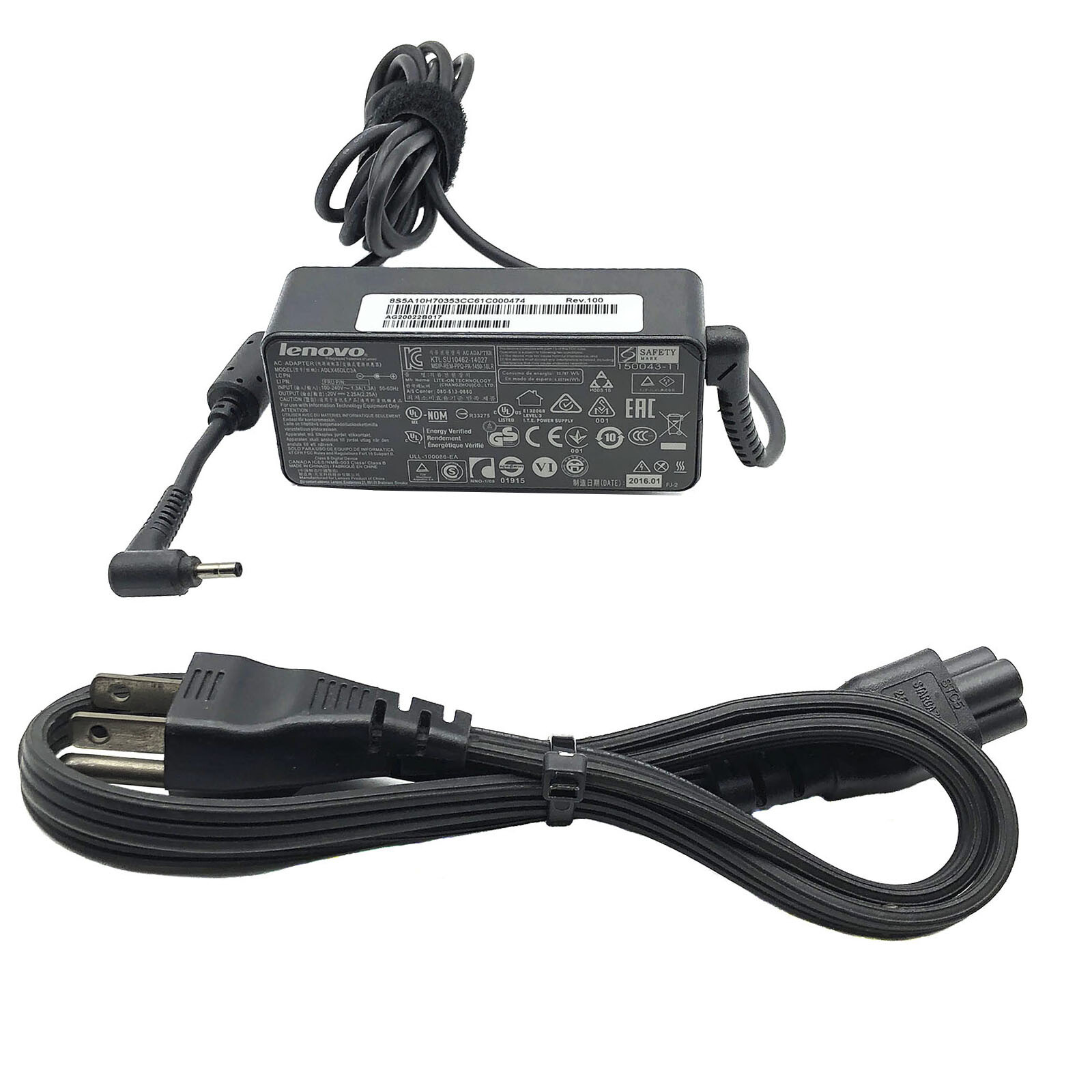 Original Lenovo 01FR120 45W AC/DC Power Supply Adapter 20V 2.25A Charger