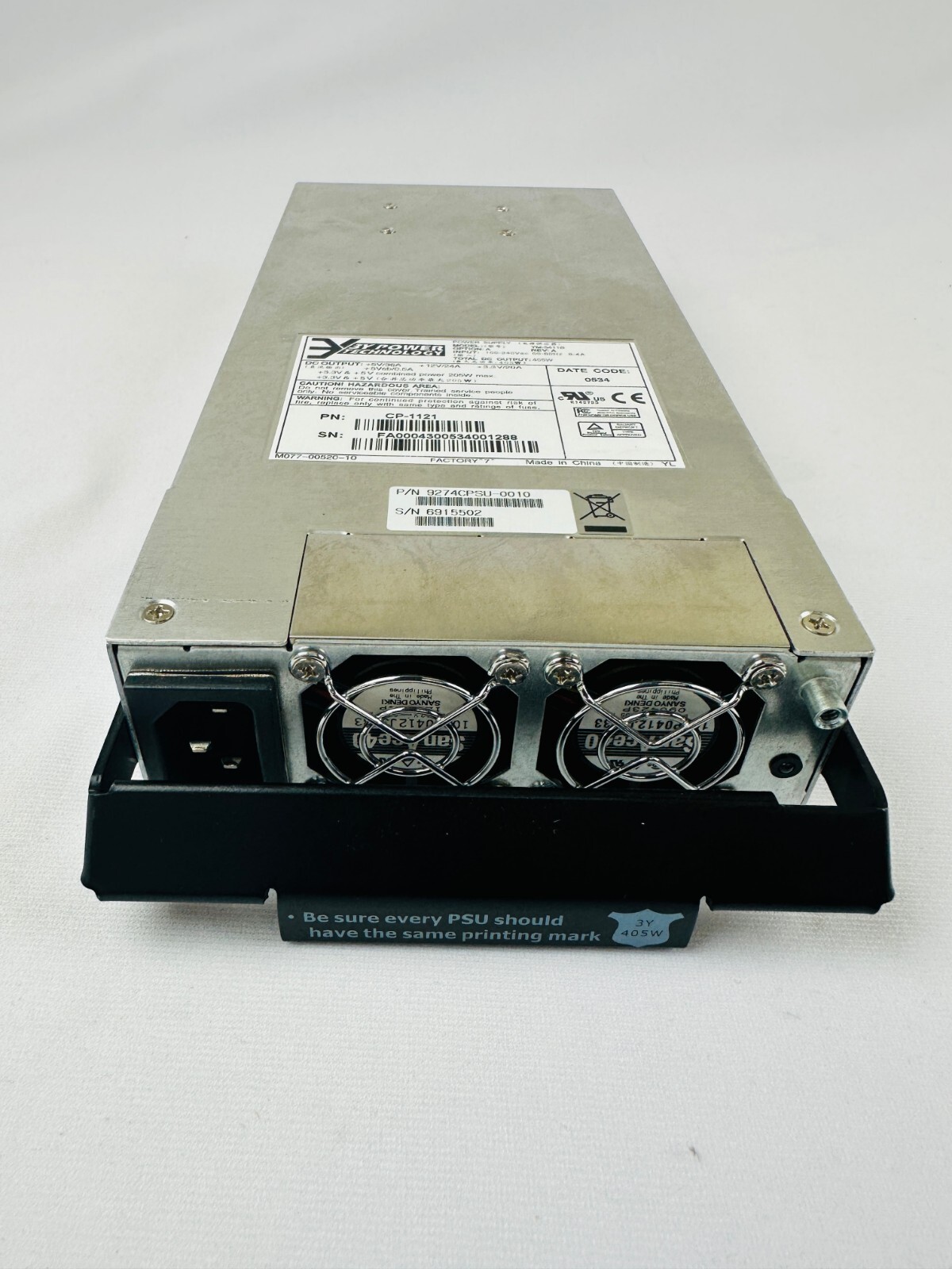 3y Power Technology YM-5411B CP-1121 9274CPSU-0010 Power Supply