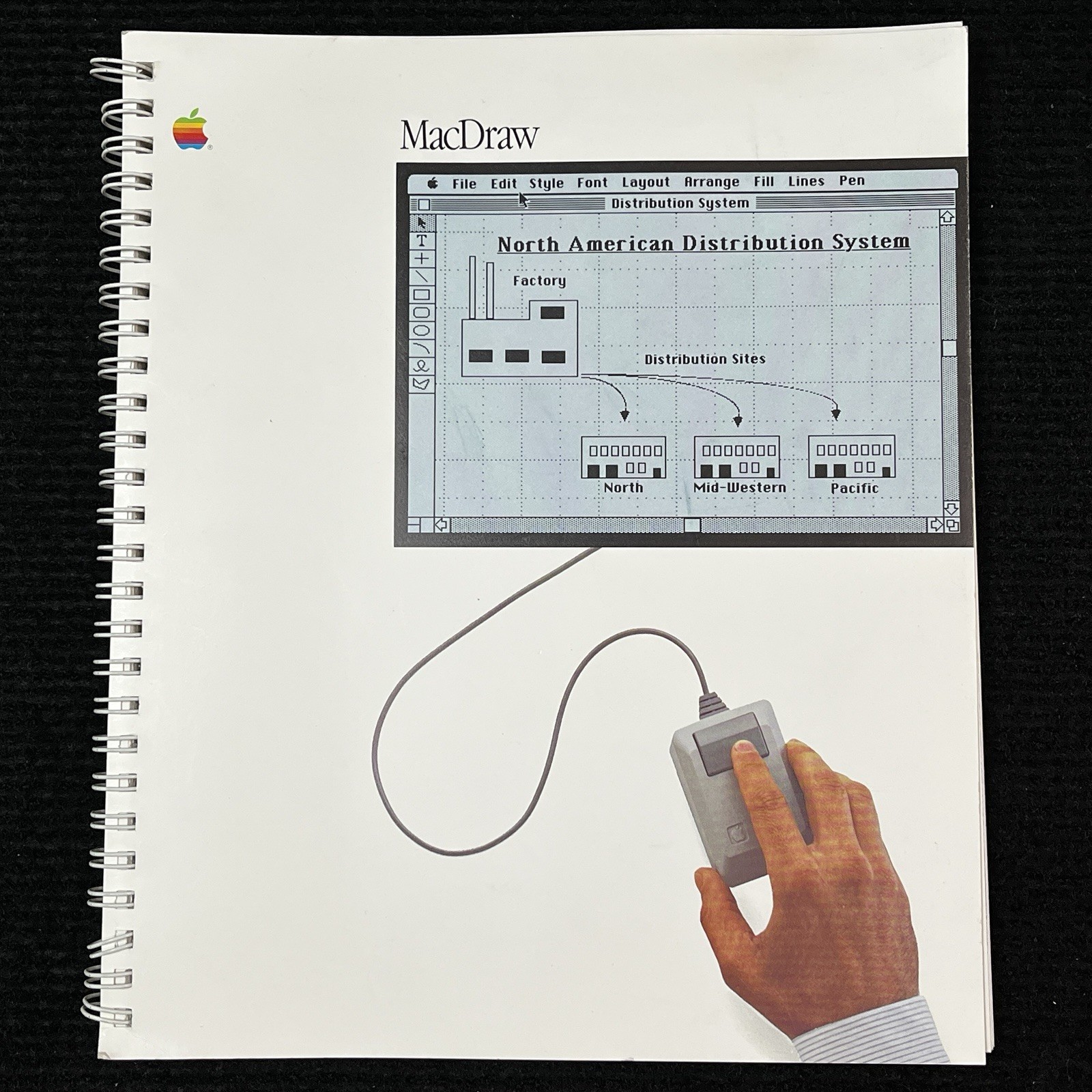 Vintage Apple MacDraw released 1984 User Guide Manual Vector Graphics WYSIWYG