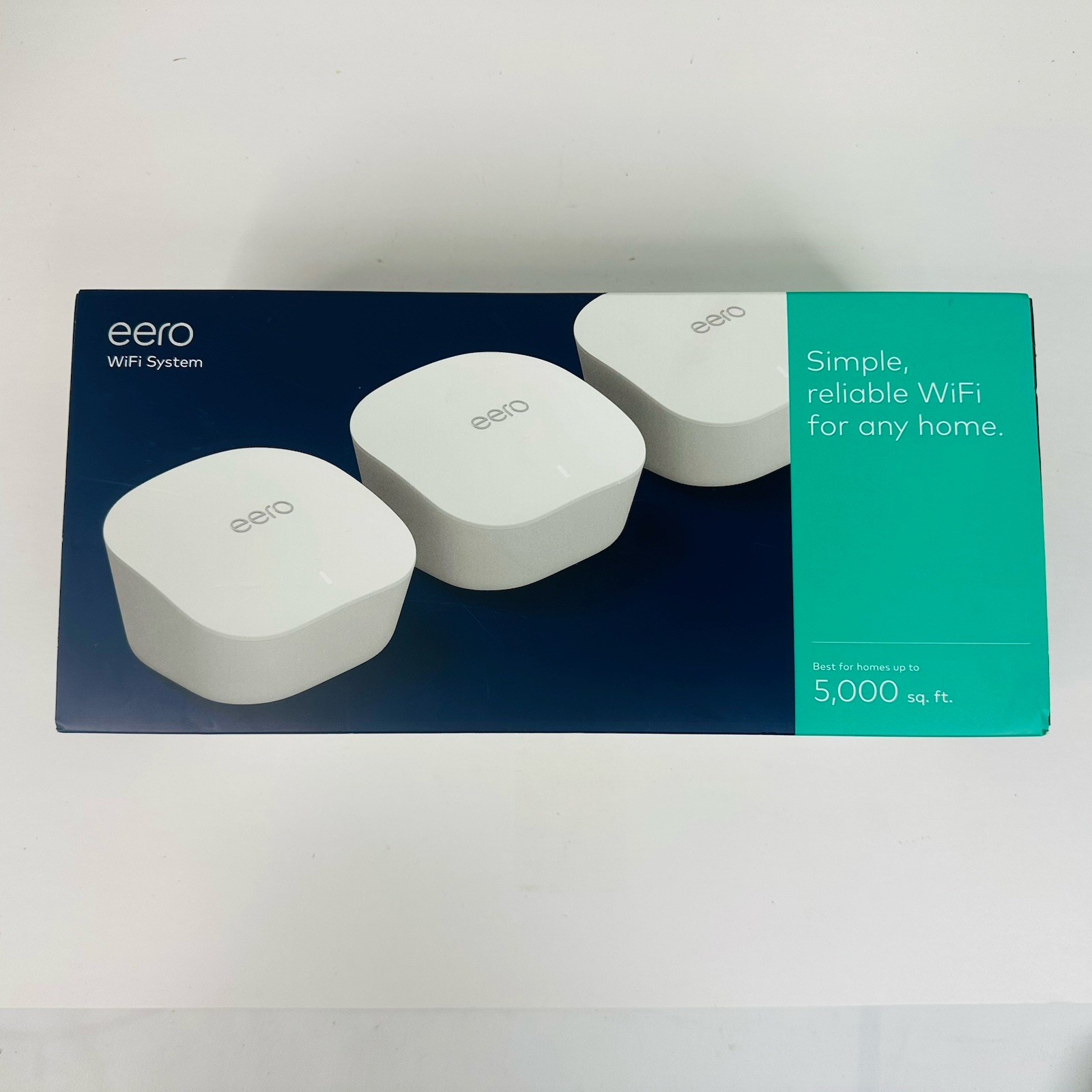 Eero Mesh 3rd Gen Wi-Fi Router/Extender 3-Pack White #J01001 In Box Excellent