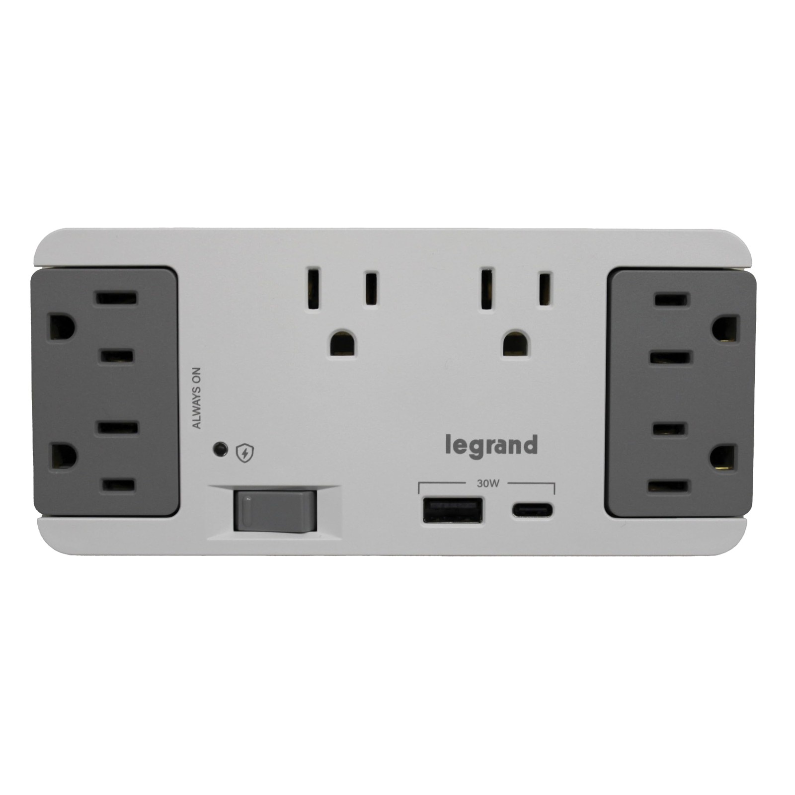 On-Q AC1062 6 Outlet Surge Protector with USB-A USB-C