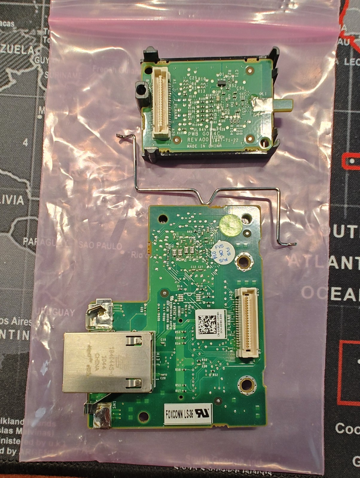 Dell Server Foxconn LS36 Server RJ45 Ethernet Management Port Board