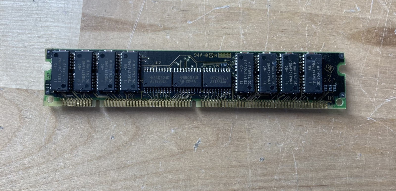 Texas Instruments TI 32MB EDO DRAM SIMM TM4EC64BJ-60 Vintage Computer Memory