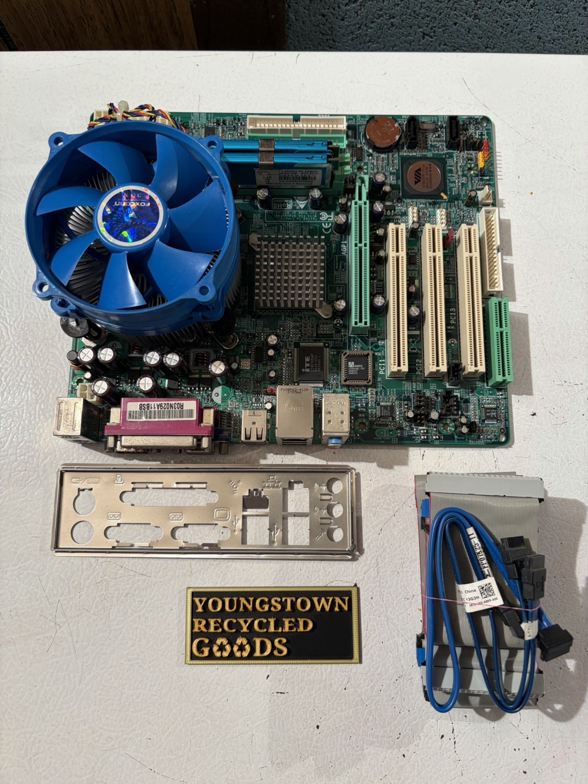 BIOSTAR P4M800Pro-M7 MOTHERBOARD COMBO INTEL PENTIUM D 940 CPU 3.2GHz 2GB RAM