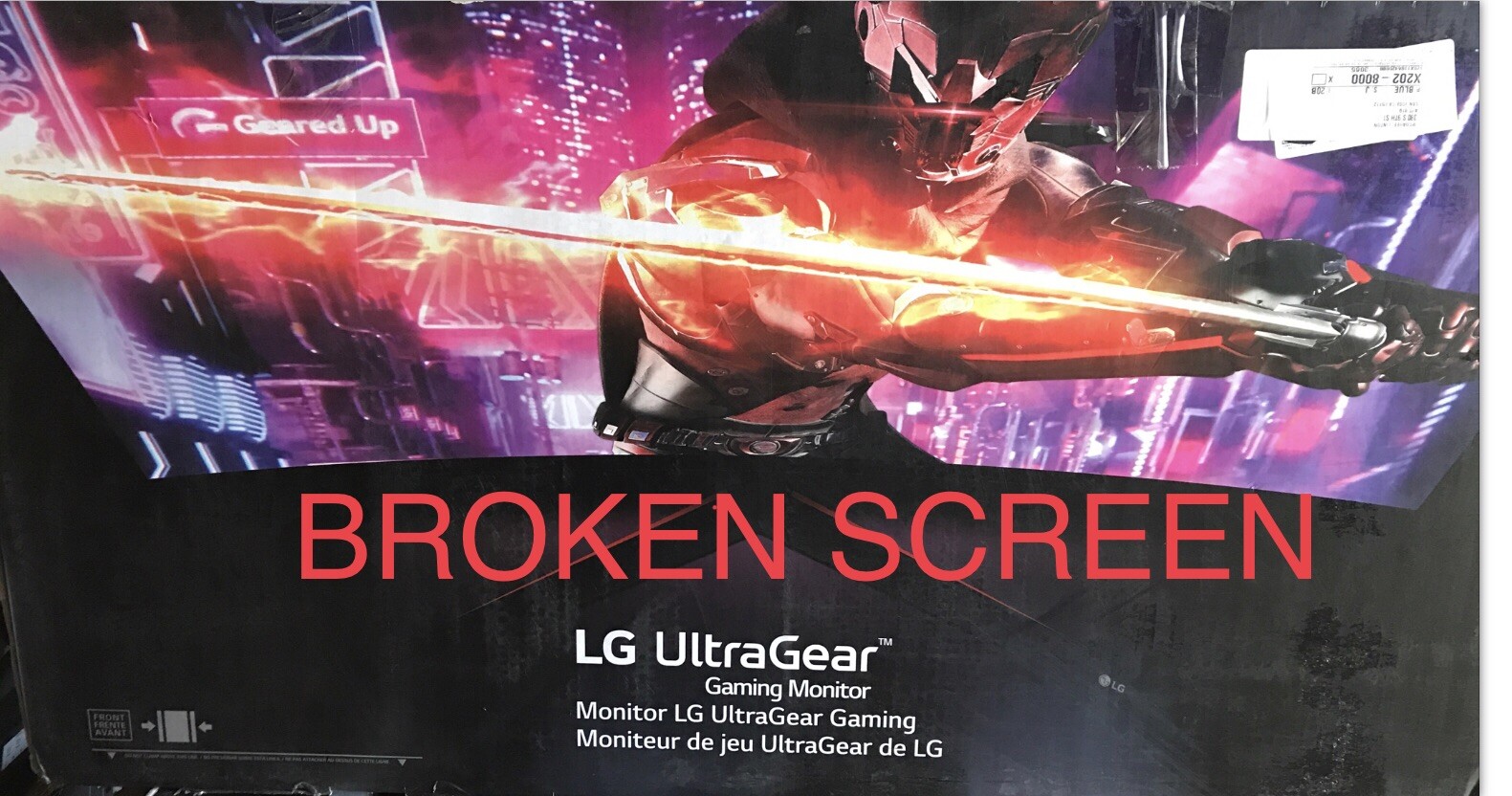 ⚡️LG 34GK950F-B 34"UltraWide QHD Curved LED FreeSync Monitor‼️BROKEN FOR PARTS‼️
