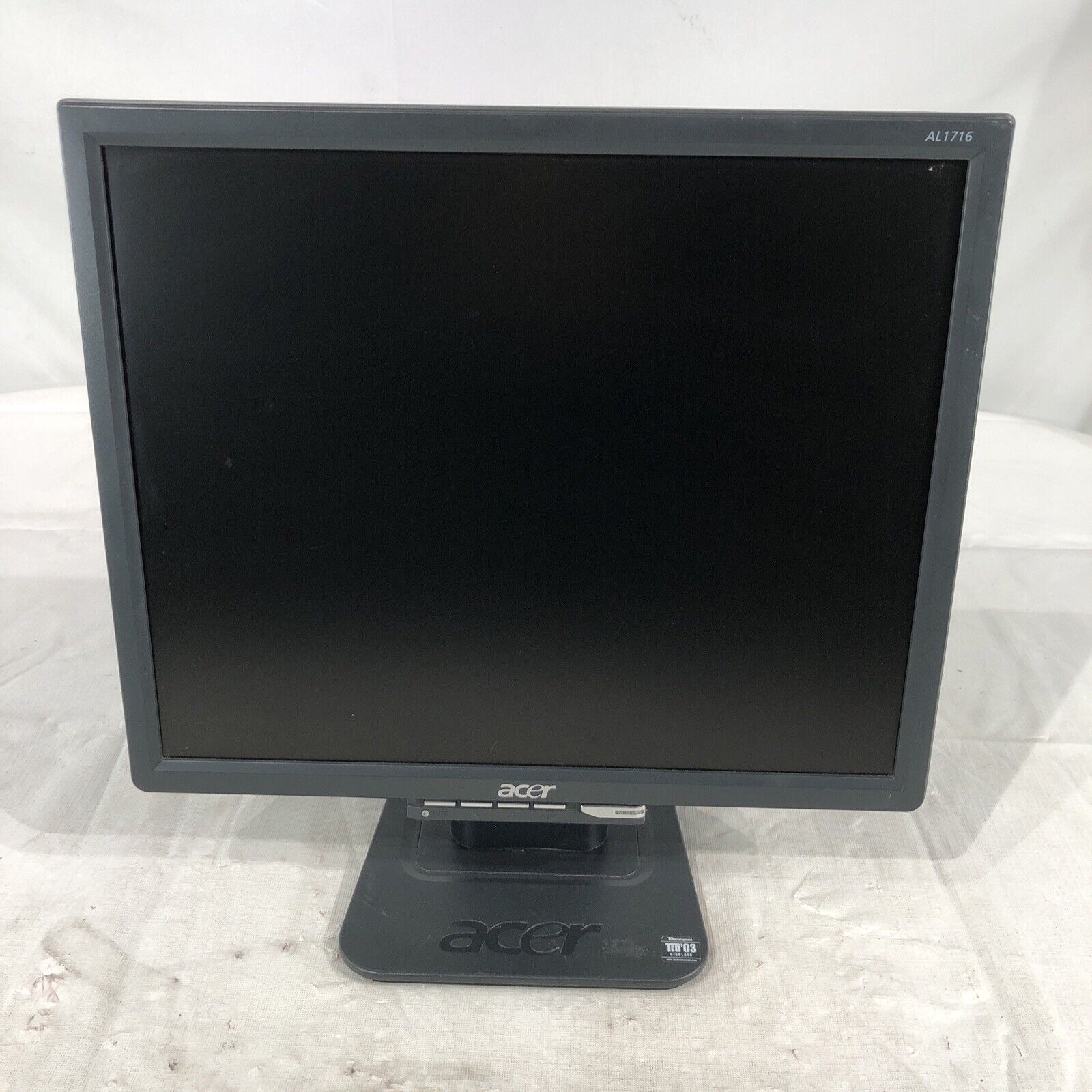Acer AL1716 F LCD Monitor- Tested, Working