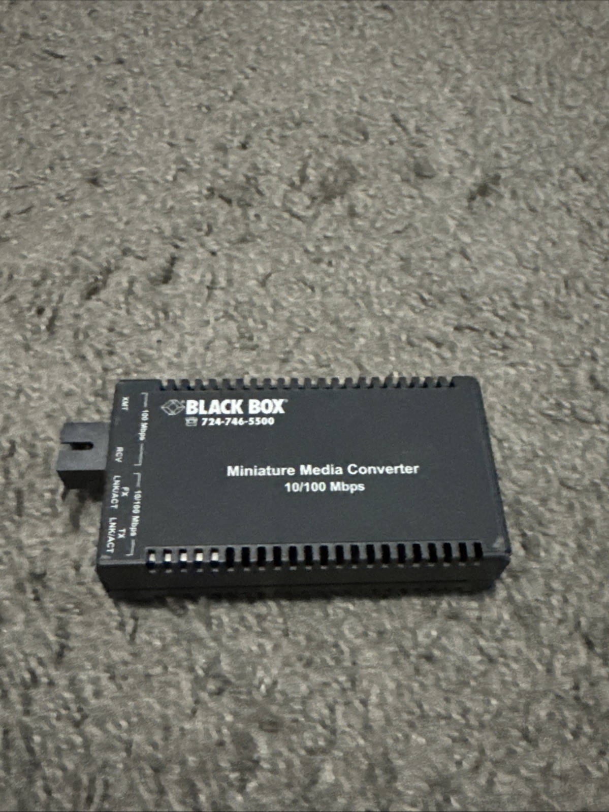 Black Box Miniature Media Converter LGC120A-R3 10/100Mbps, Pre-Owned 