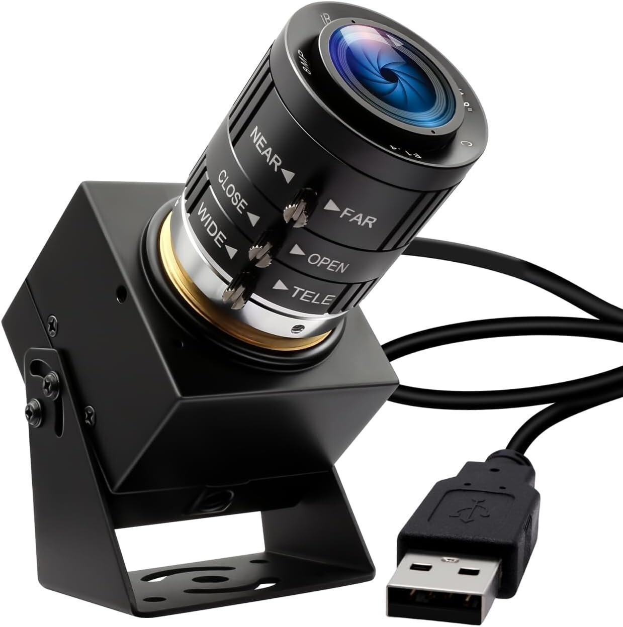 ELPCAM 12MP USB Camera 4K/120fps Manual Zoom Lens 3X Optical, Live Streaming