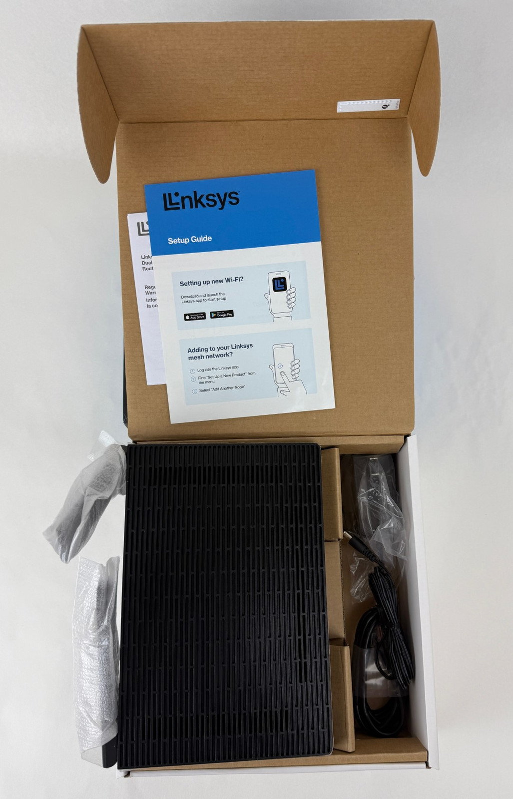 Linksys AX3000 Mesh Wi-Fi 6 Router MR20EC - Black - OB