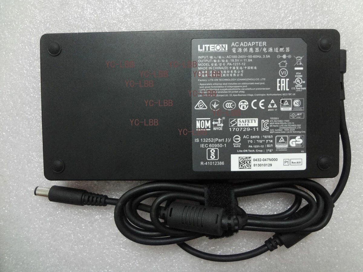 OEM LITEON 19.5V 11.8A PA-1231-12 For Intel NUC 11 Extreme NUC11PHKi7C Slim 230W