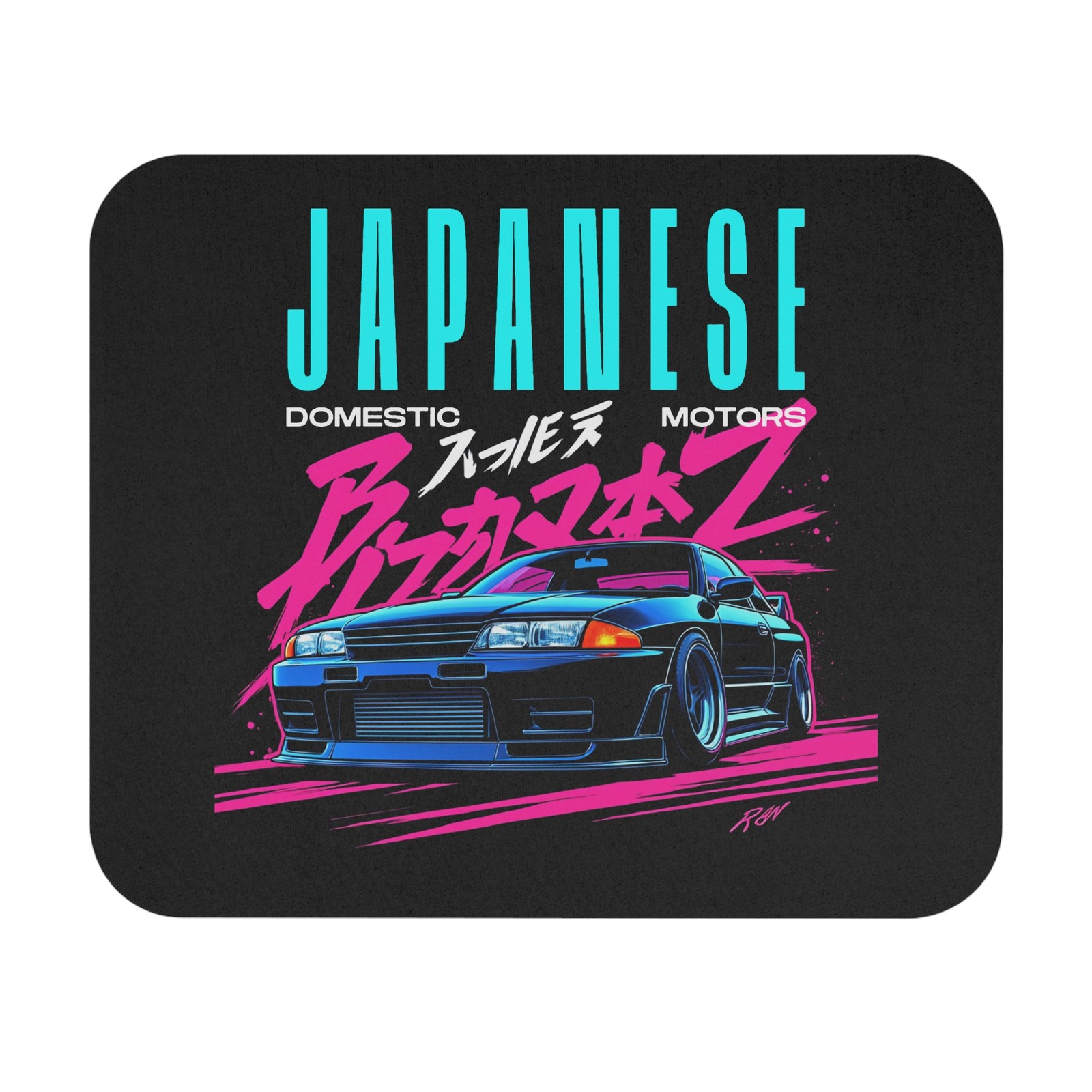 Skyline R32 GT-R Mouse Pad JDM Neon Japanese Car Desk