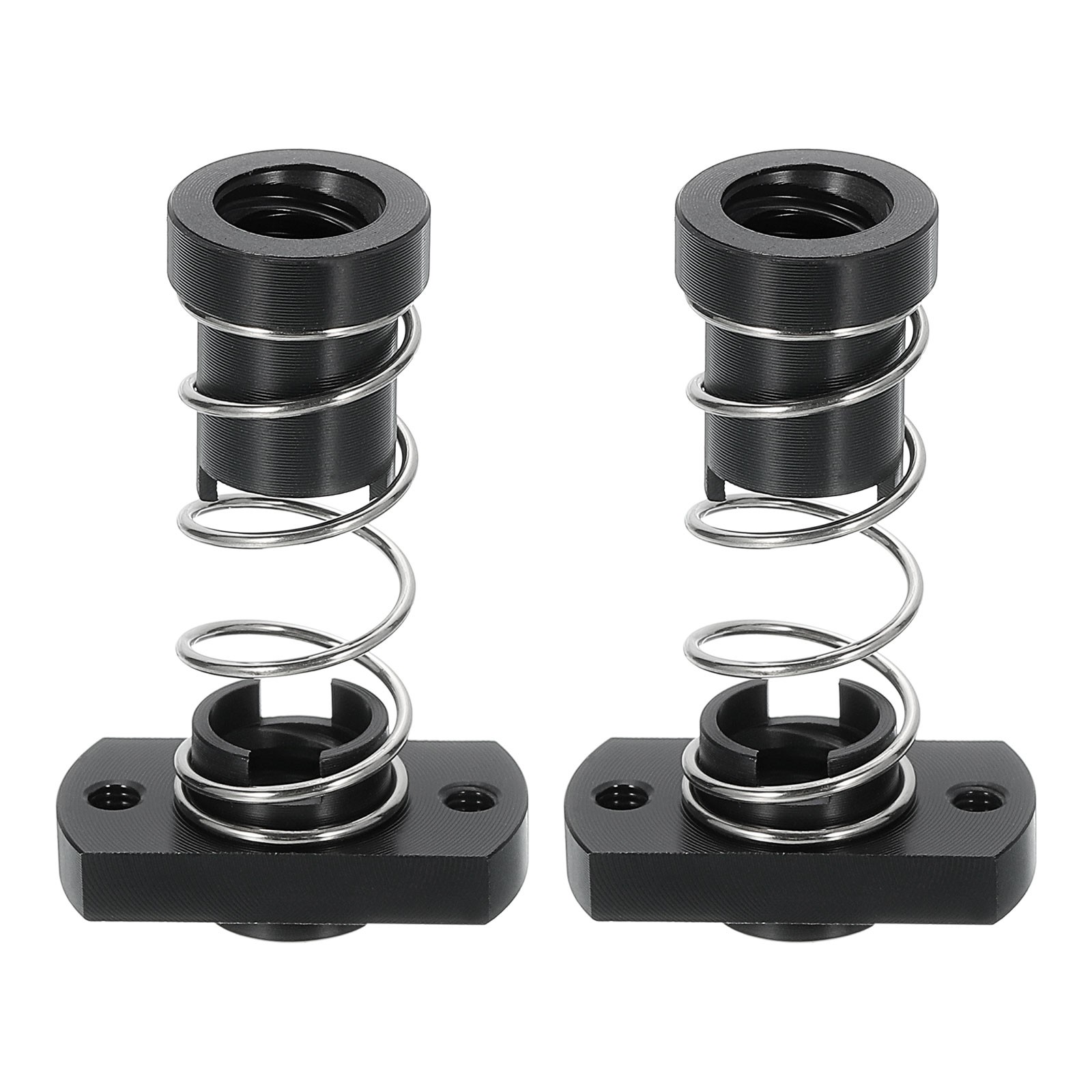 2Pcs Anti Backlash Spring Loaded Nut(2mm Pitch, 2 Start, 4mm Lead, 2-M3 Holes)
