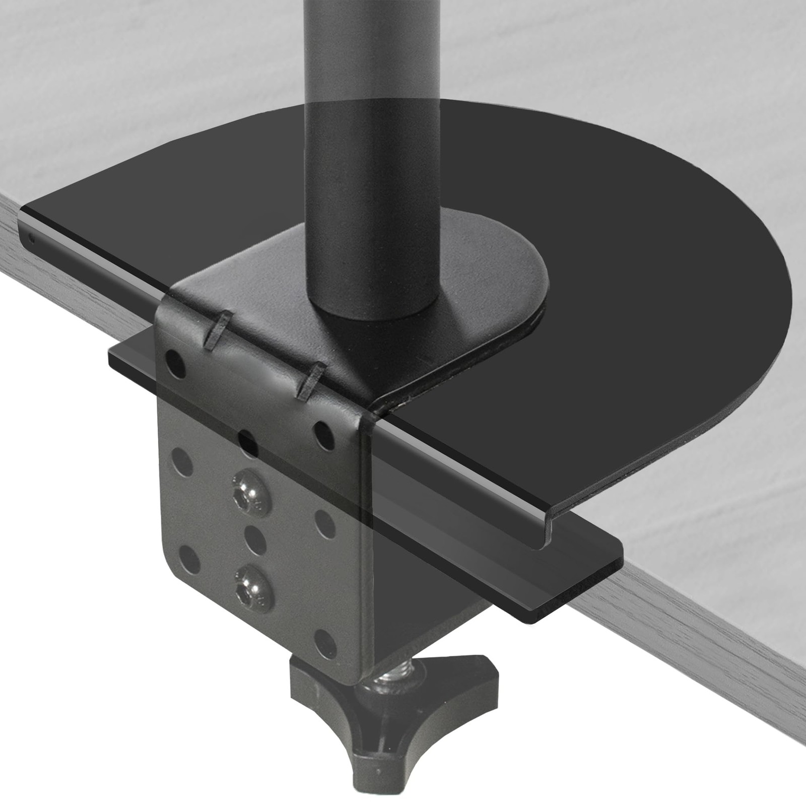 VIVO Black Steel Reinforcement Bracket Mount Plate, STAND-AC01R